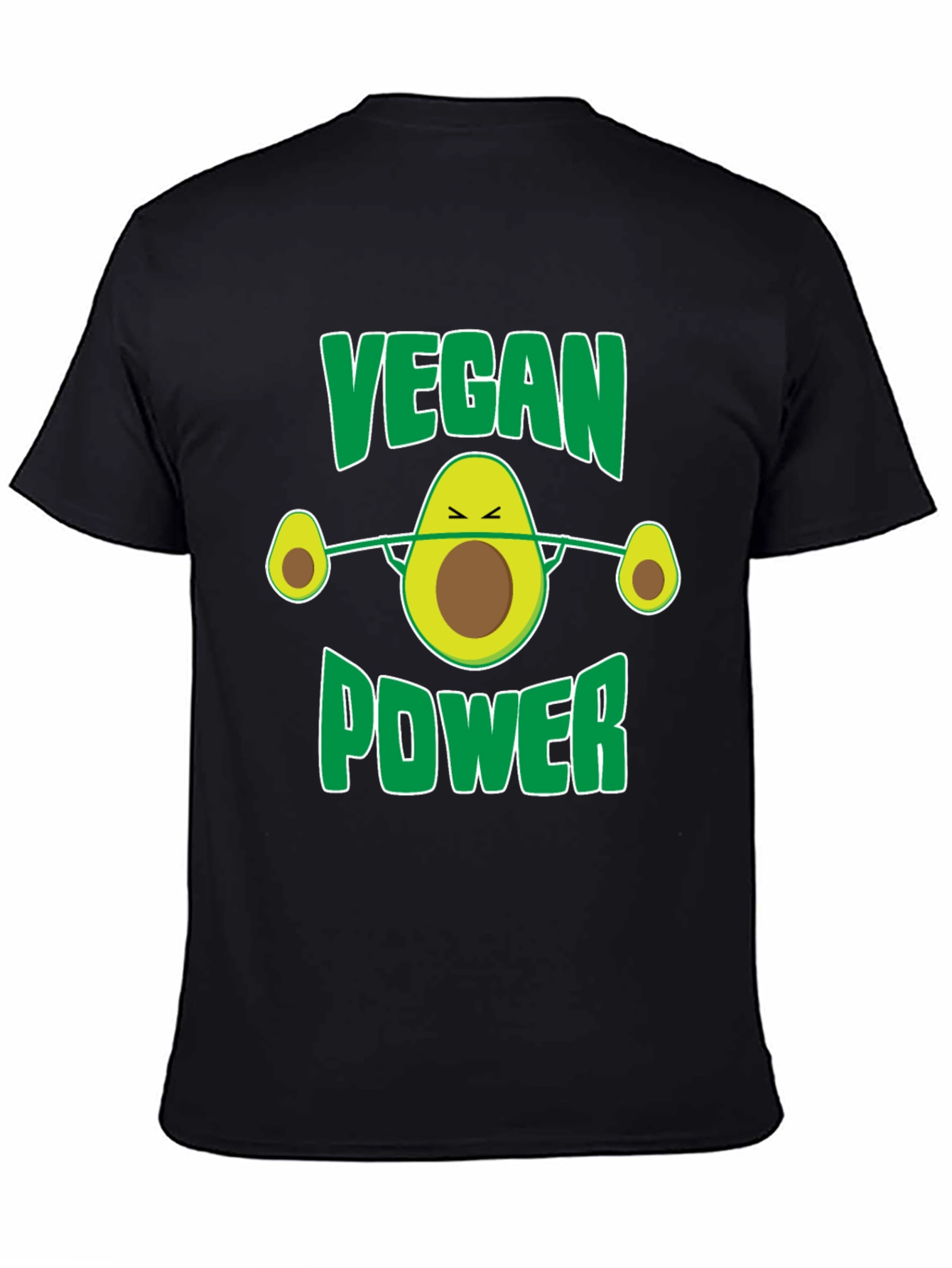 Vegan Power Avocado Barbell T-Shirt