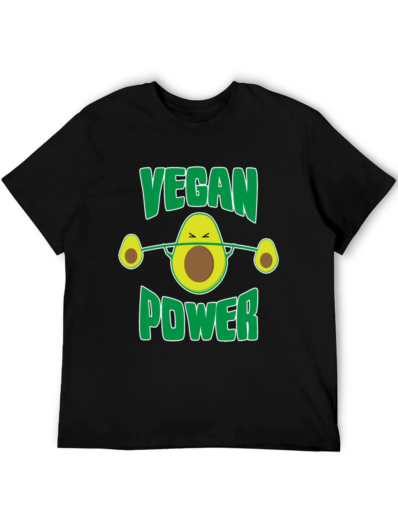 Vegan Power Avocado Barbell T-Shirt