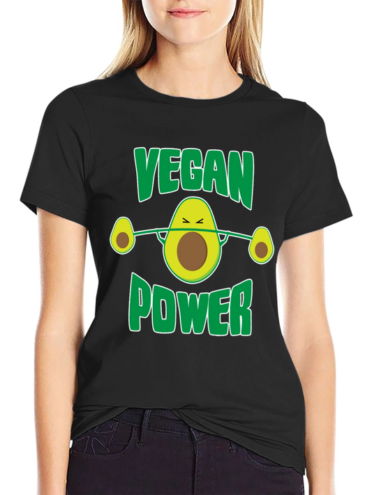 Vegan Power Avocado Barbell T-Shirt