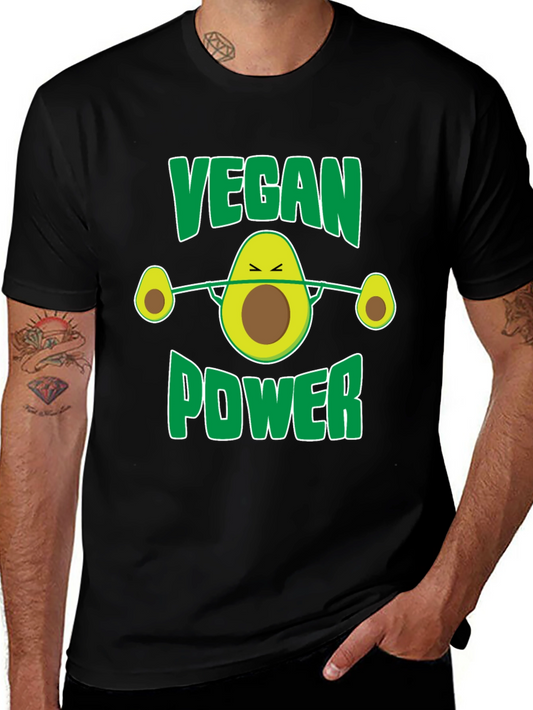 Vegan Power Avocado Barbell T-Shirt