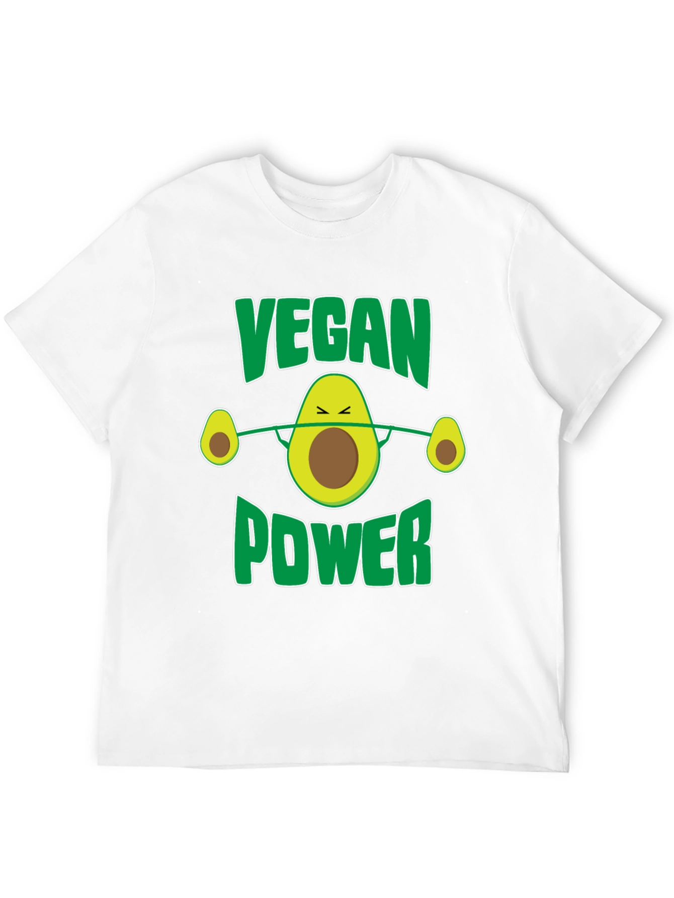 Vegan Power Avocado Barbell T-Shirt