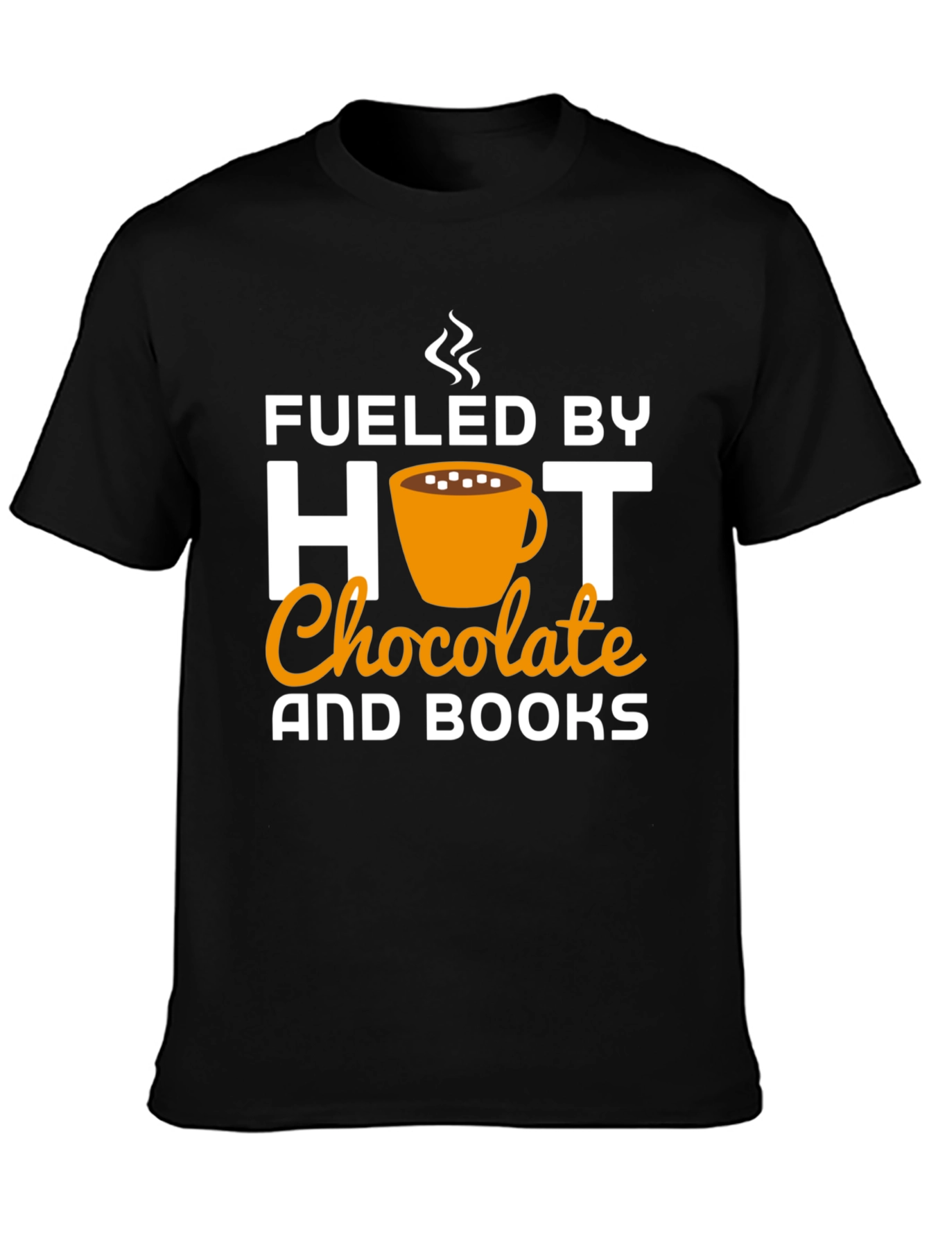 Fueled by Hot Chocolate and Books Graphic Tee