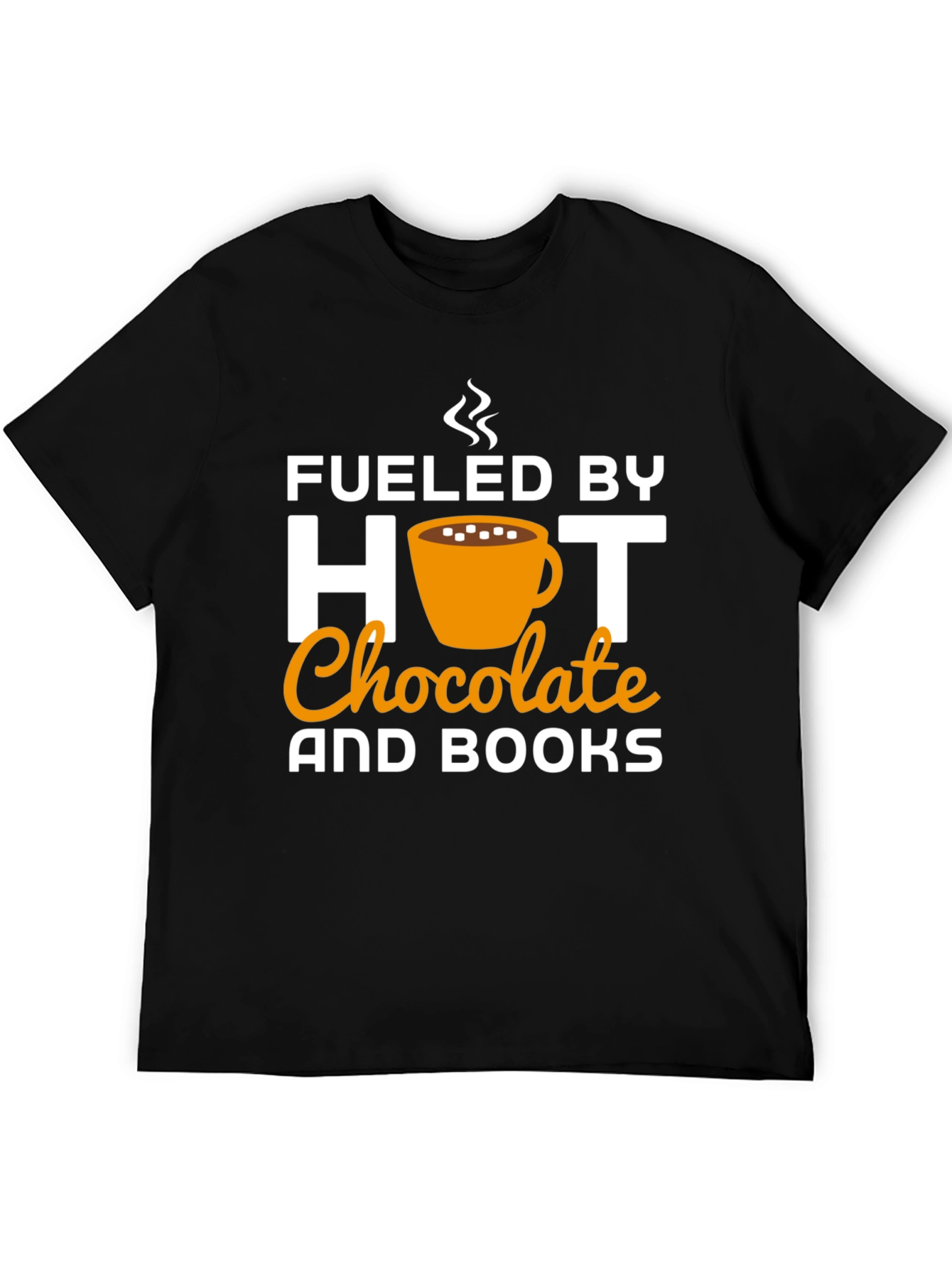 Fueled by Hot Chocolate and Books Graphic Tee