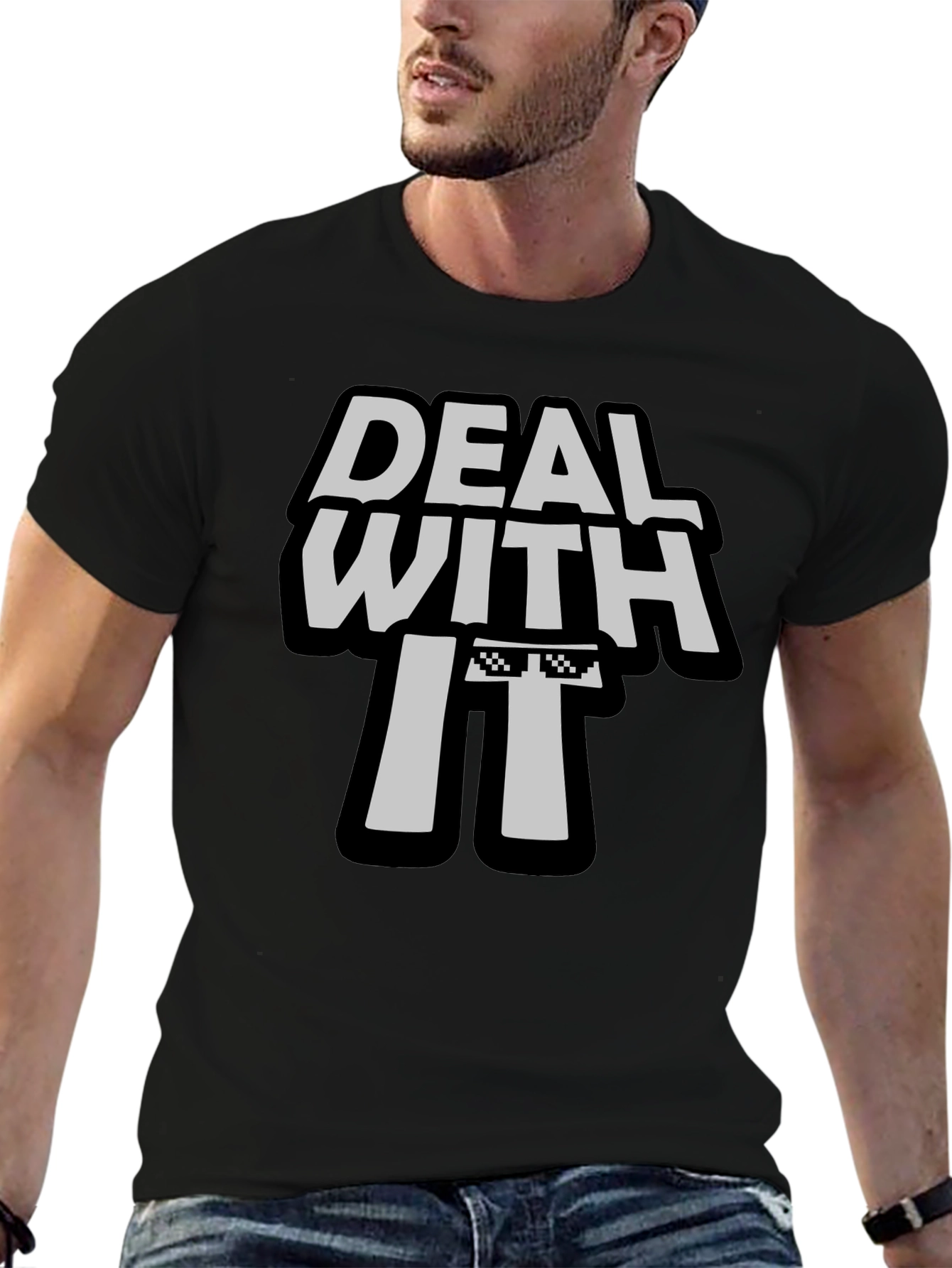 Deal With It T-Shirt - Cool Graphic Tee