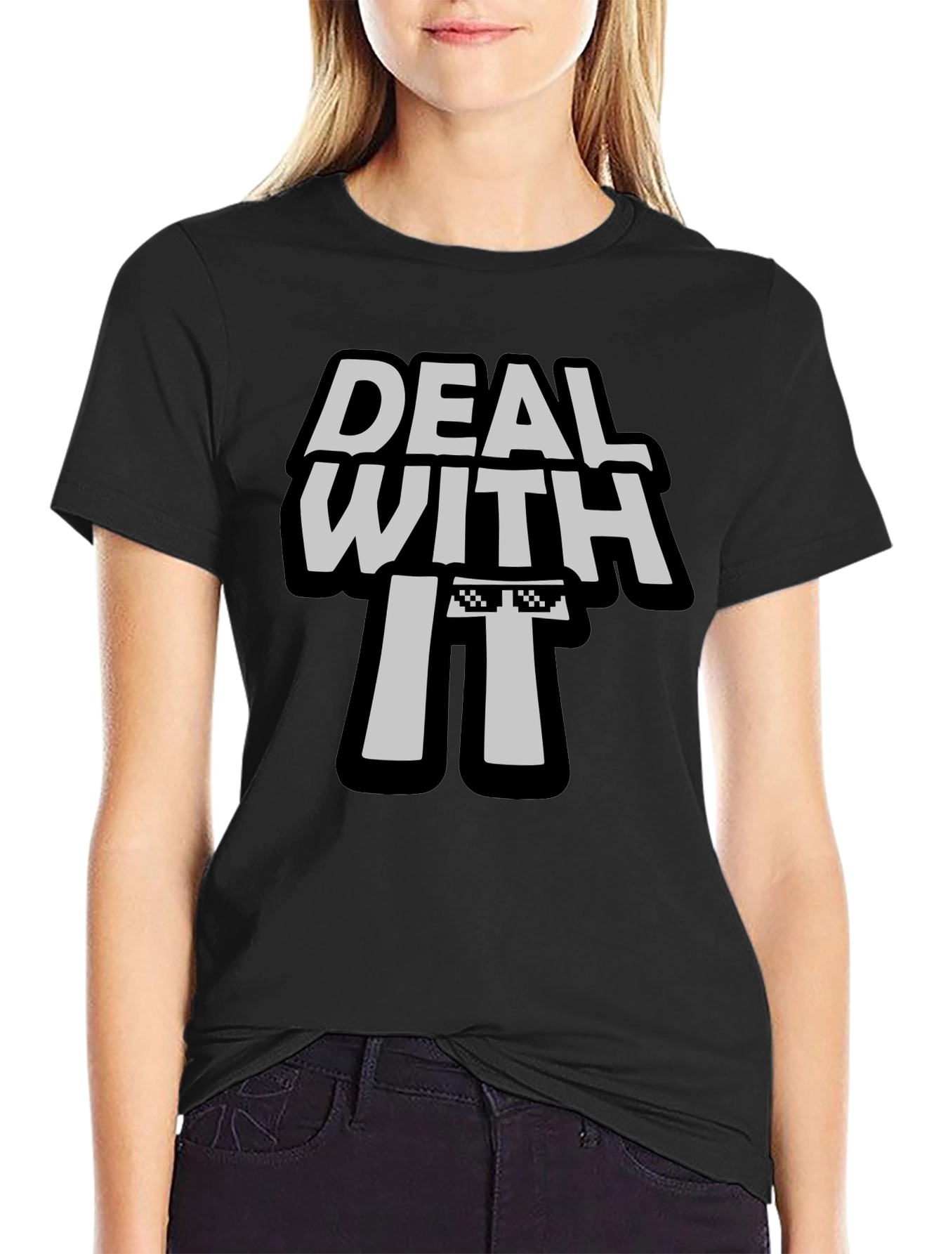 Deal With It T-Shirt - Cool Graphic Tee