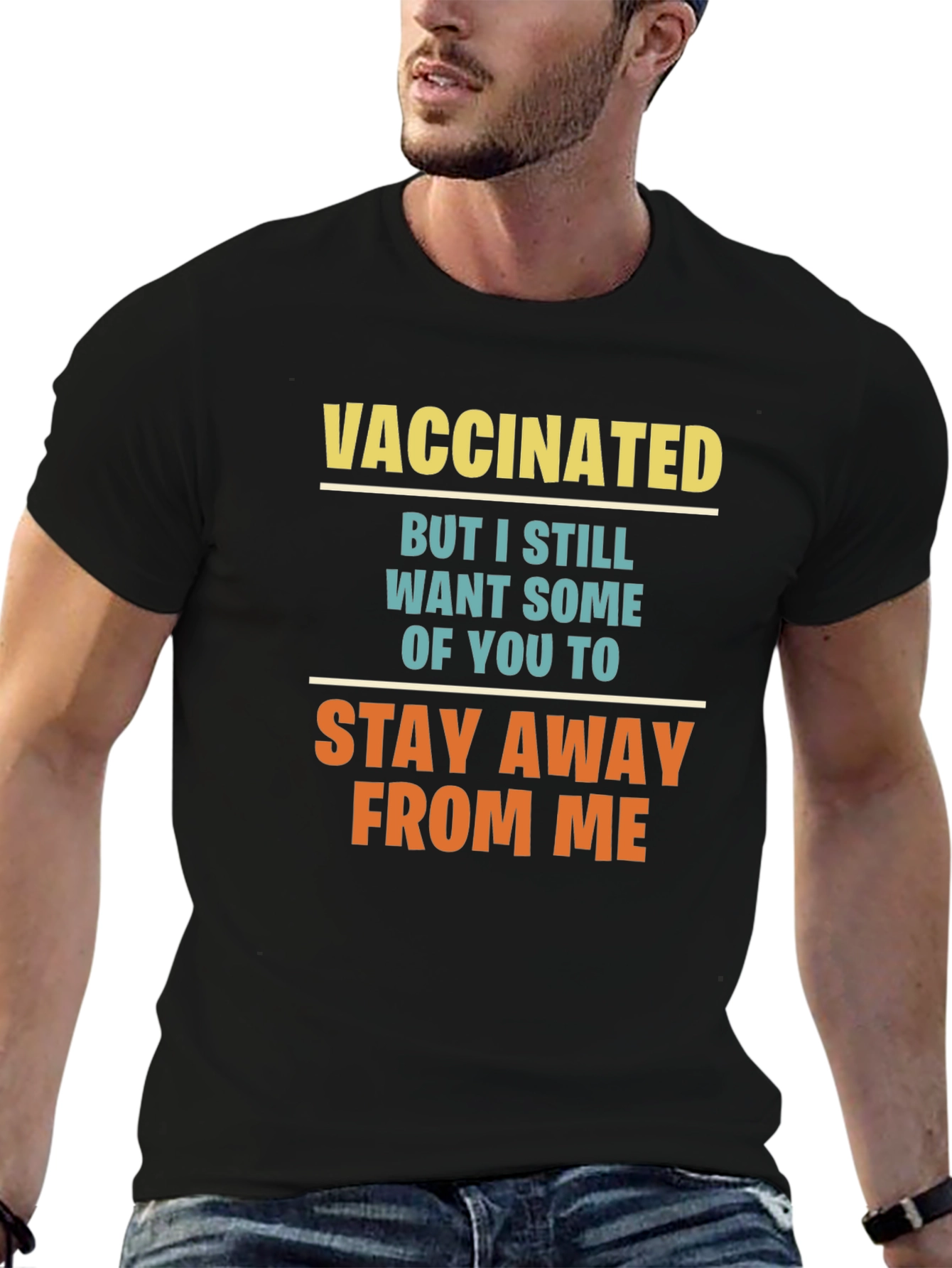 Vaccinated Graphic Tee - Stay Away T-Shirt