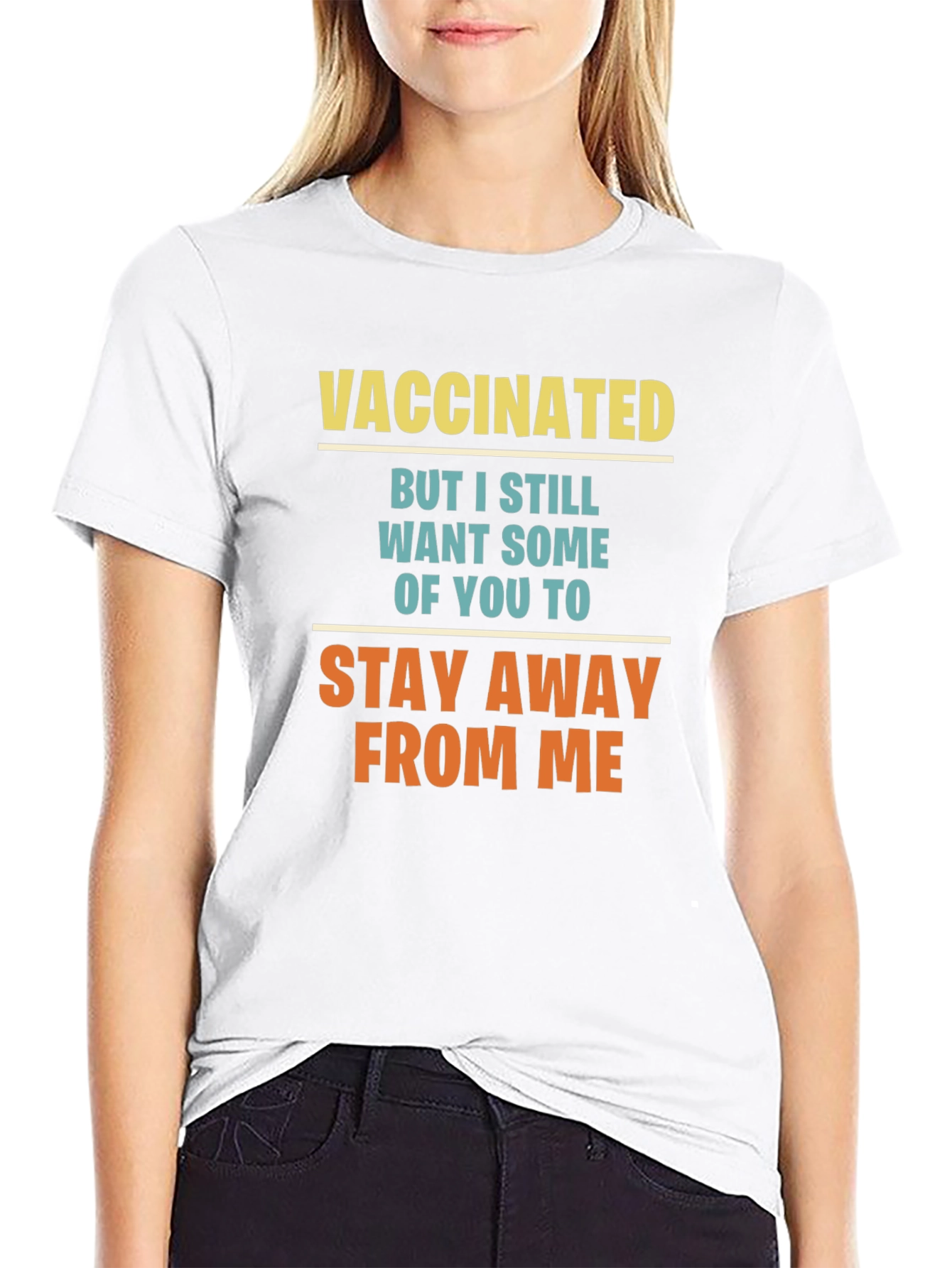 Vaccinated Graphic Tee - Stay Away T-Shirt