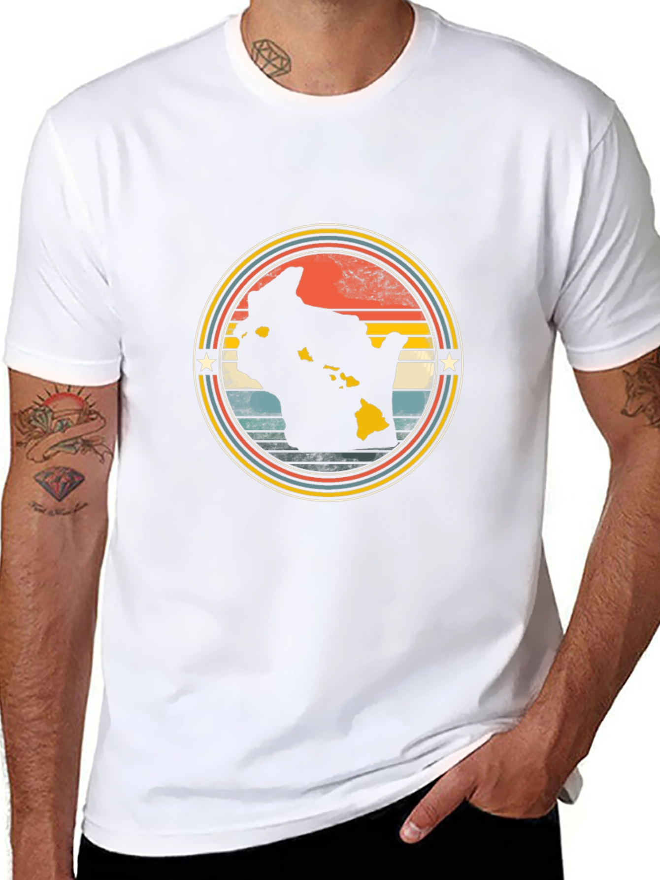 Retro Hawaii Islands T-Shirt