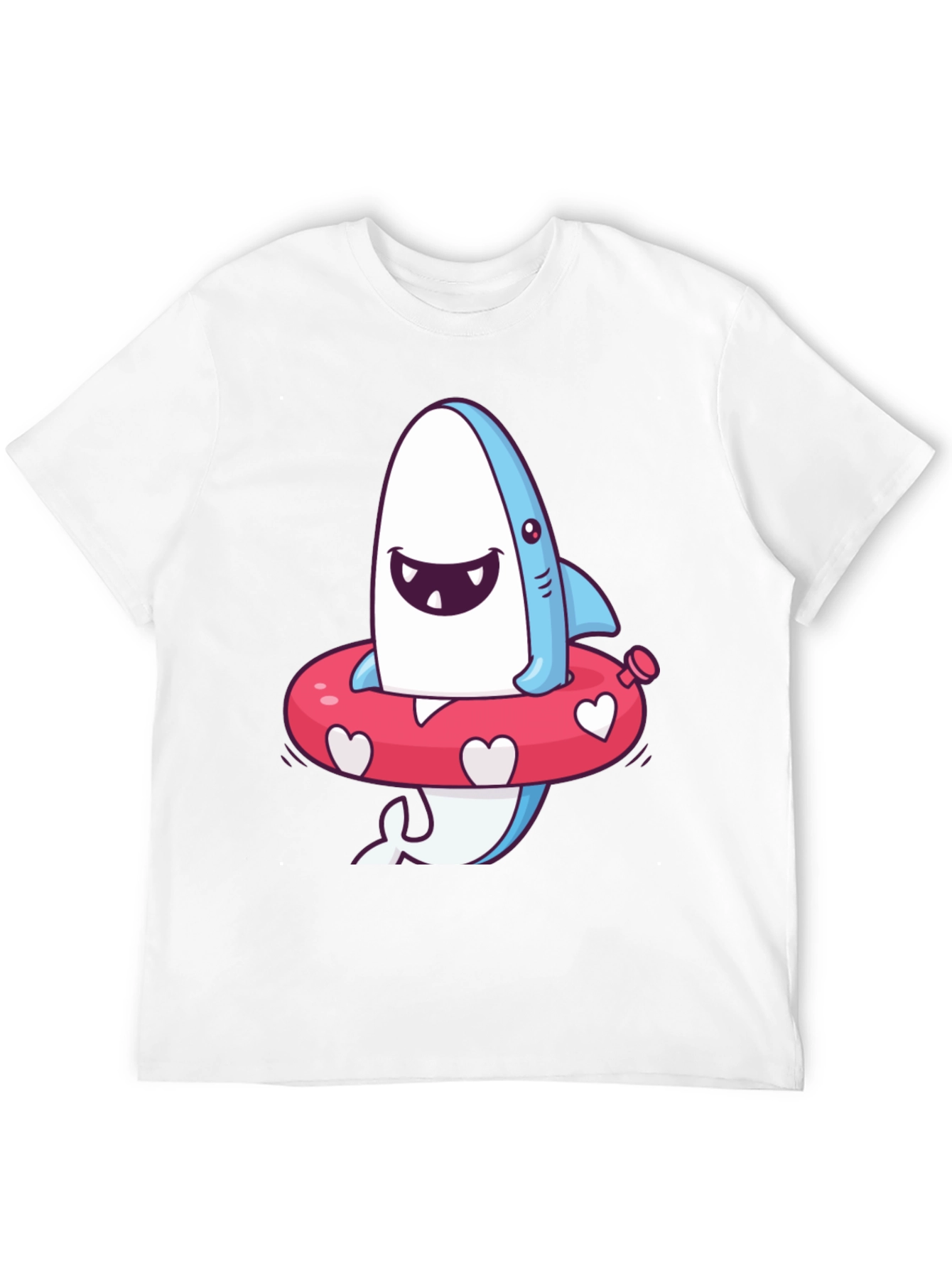 Cartoon Shark T-Shirt - Fun Summer Style