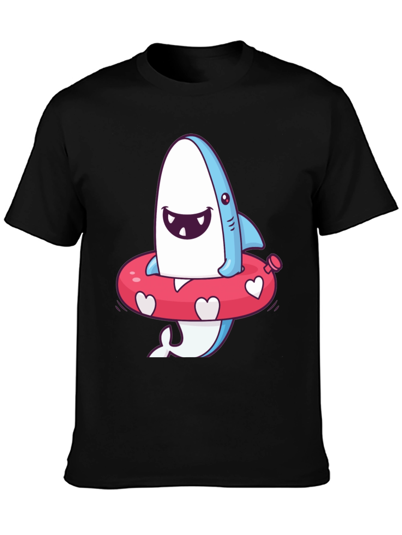 Cartoon Shark T-Shirt - Fun Summer Style