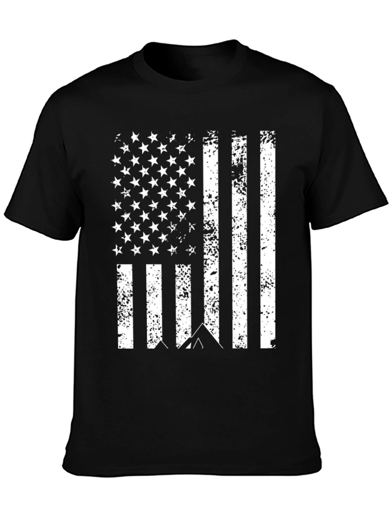 Patriotic Mountain Flag Graphic Tee