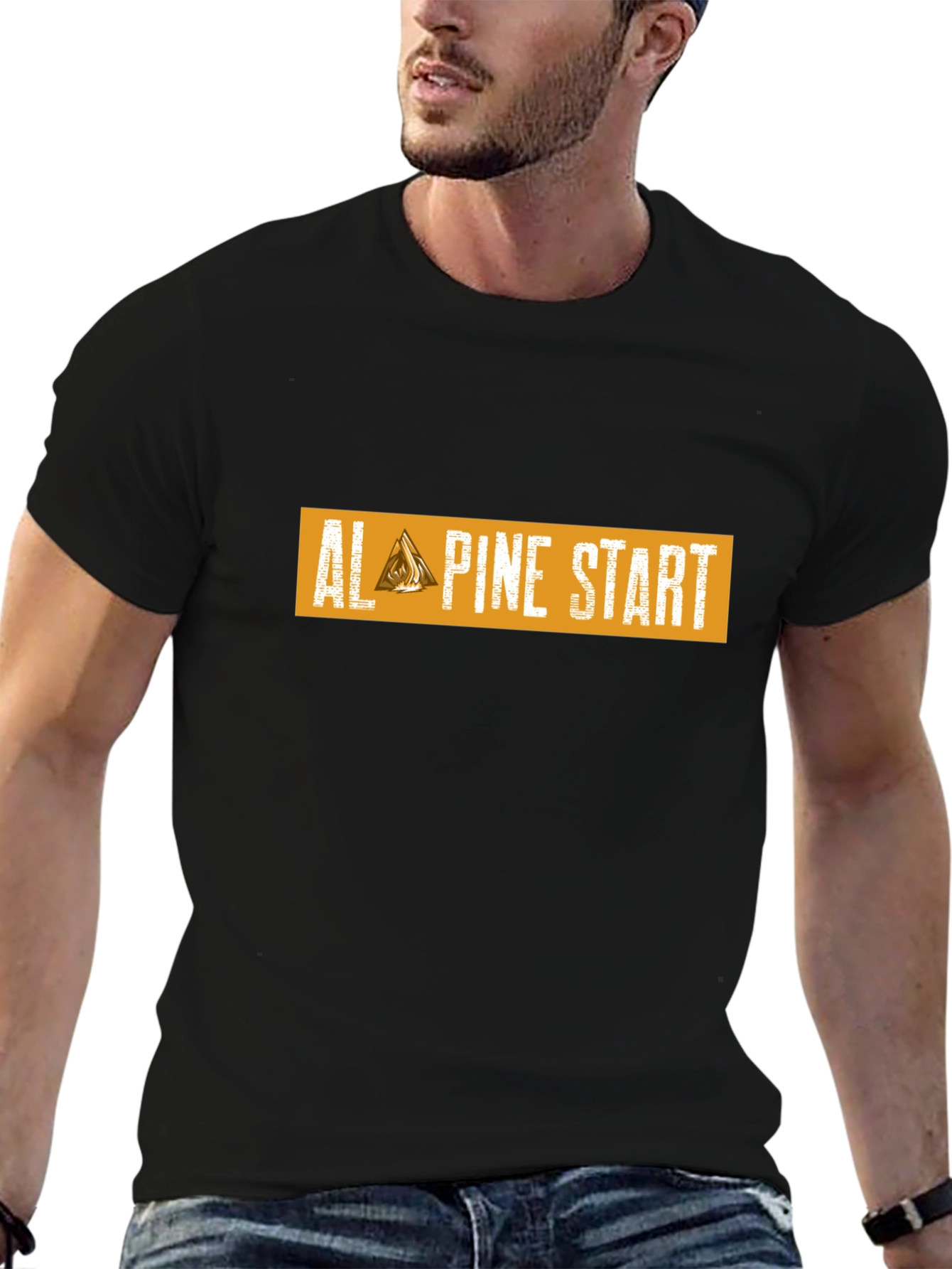 Alpine Start Graphic Tee - Black