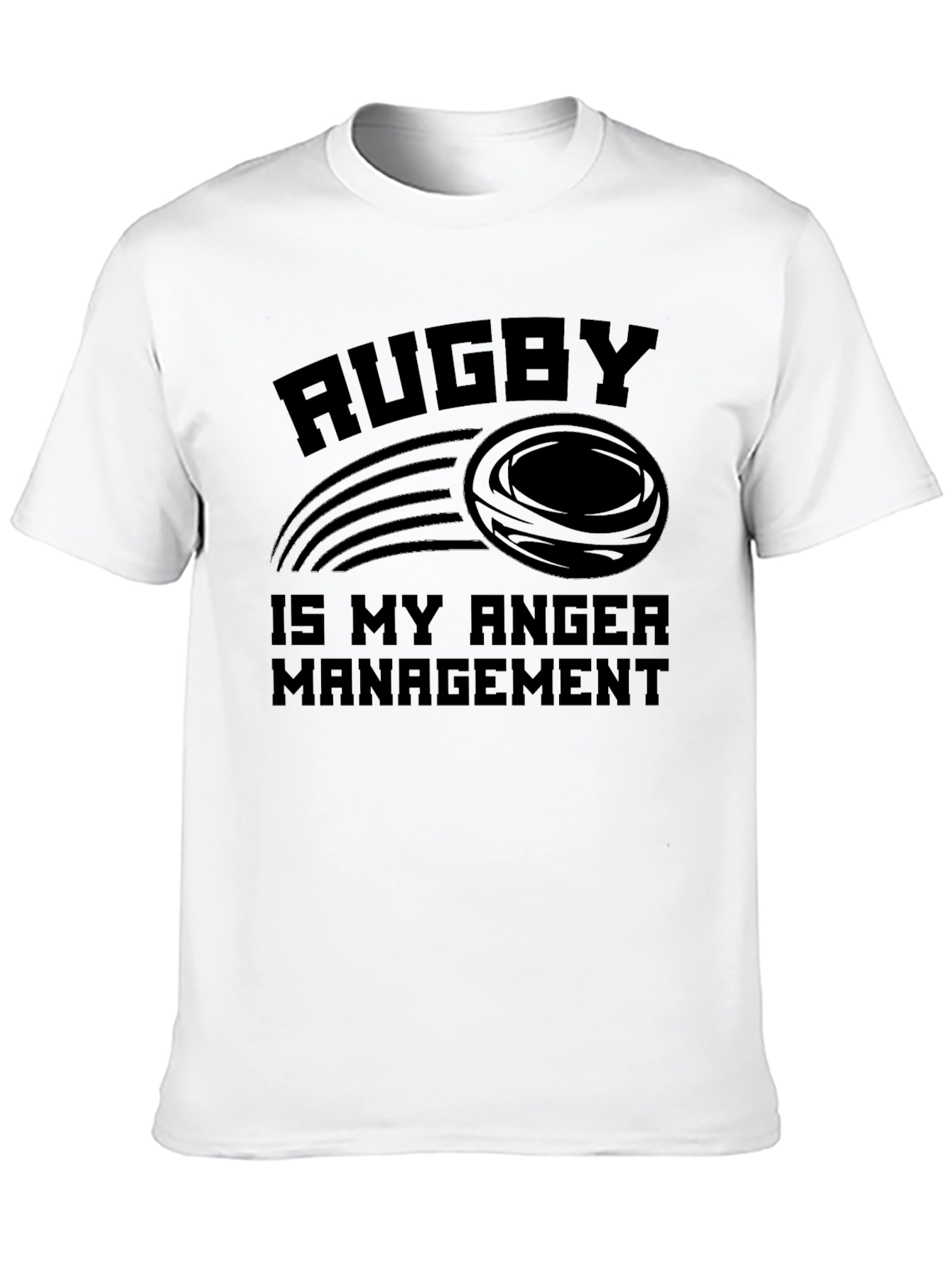 Rugby Anger Management Black T-Shirt