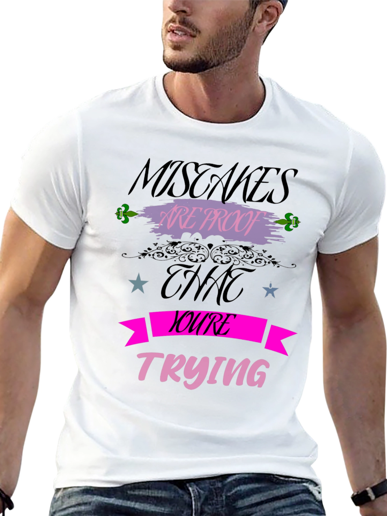 Mistakes Are Proof T-Shirt Motivational Graphic Tee