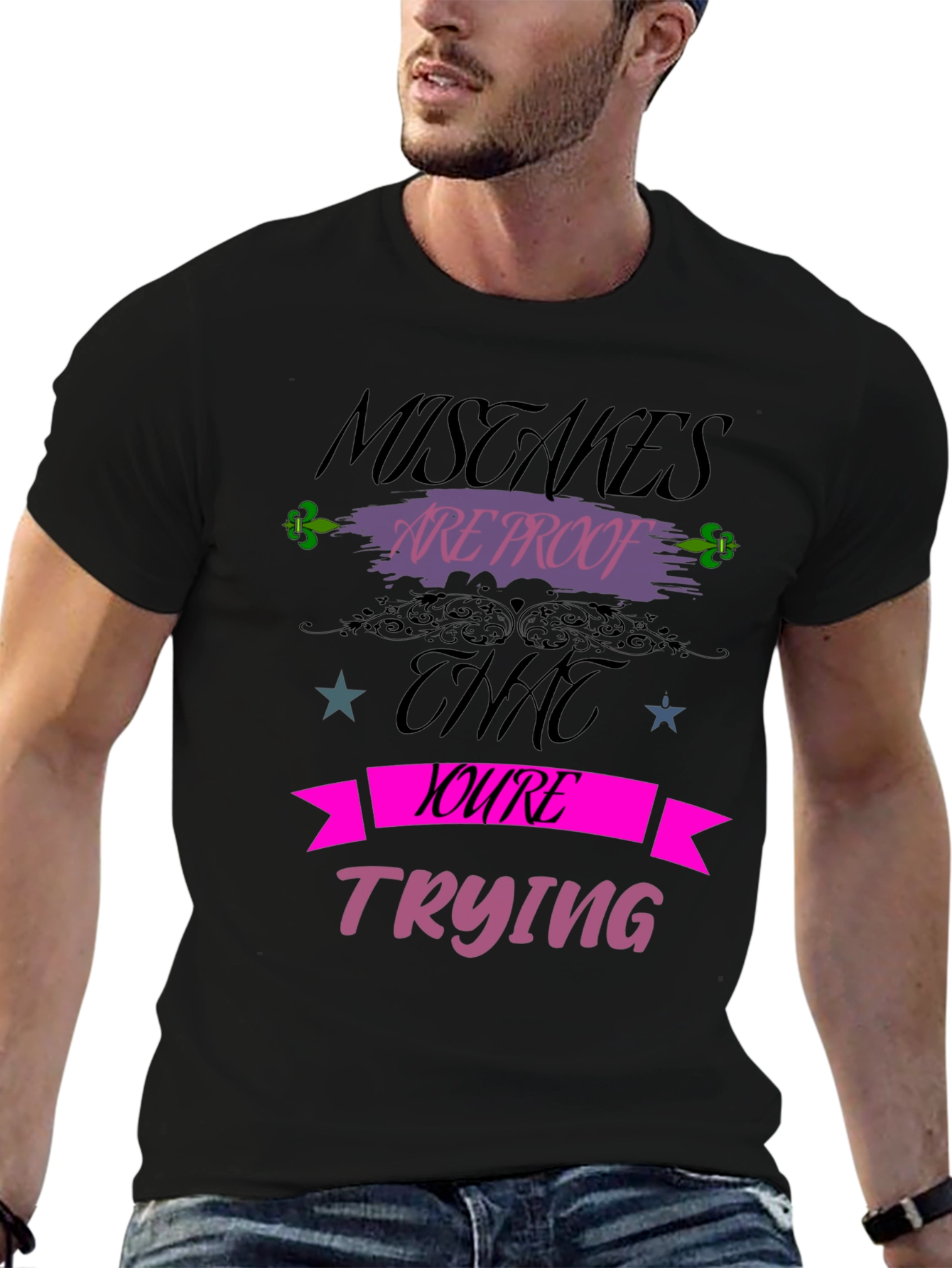 Mistakes Are Proof T-Shirt Motivational Graphic Tee
