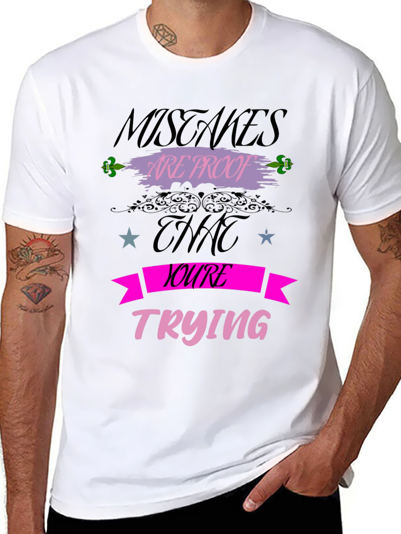 Mistakes Are Proof T-Shirt Motivational Graphic Tee