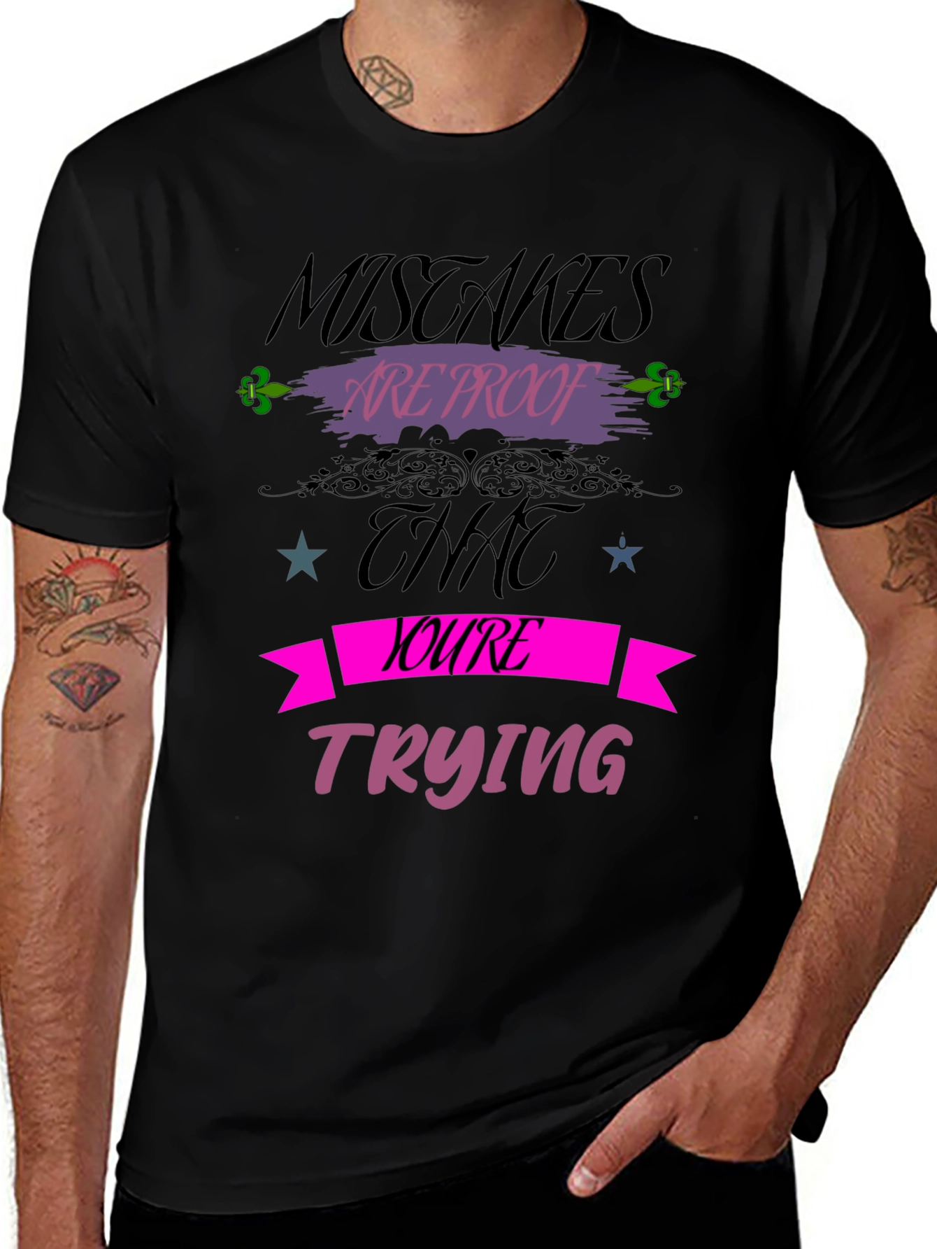 Mistakes Are Proof T-Shirt Motivational Graphic Tee