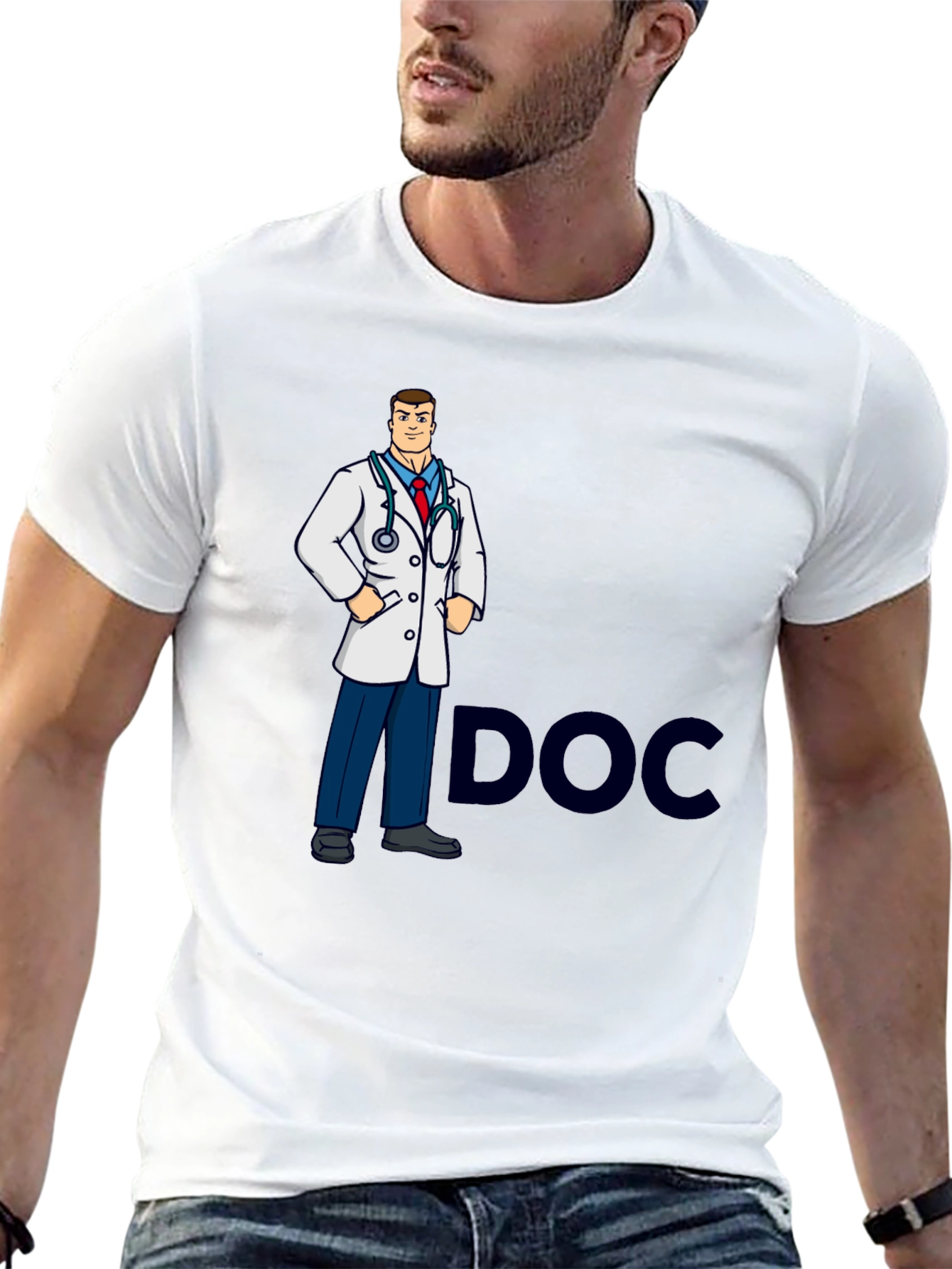 Doctor Cartoon Graphic T-Shirt