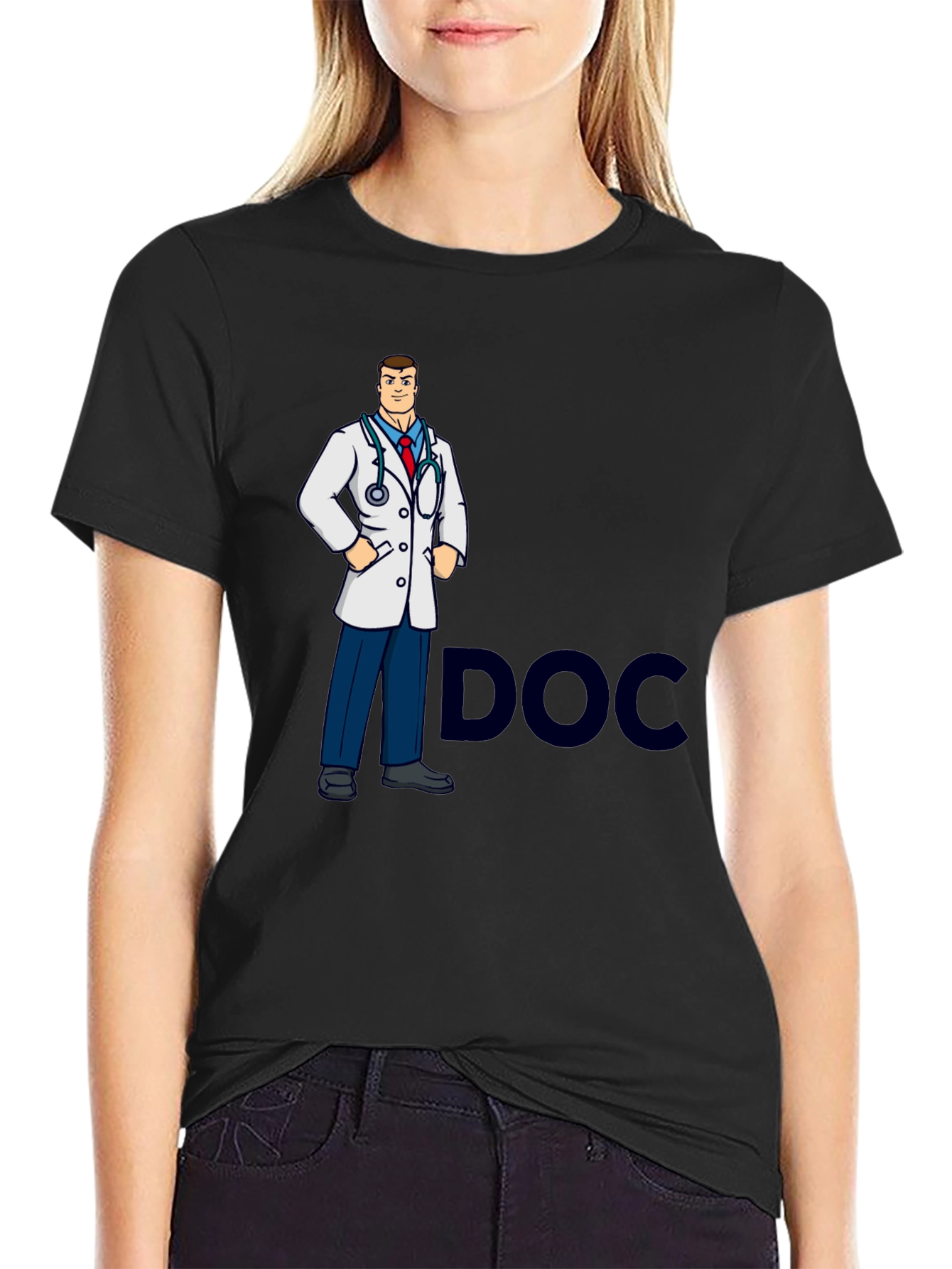 Doctor Cartoon Graphic T-Shirt
