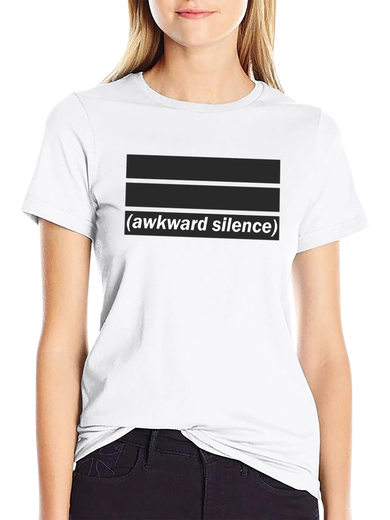 Awkward Silence Graphic Tee - Funny Slogan T-Shirt