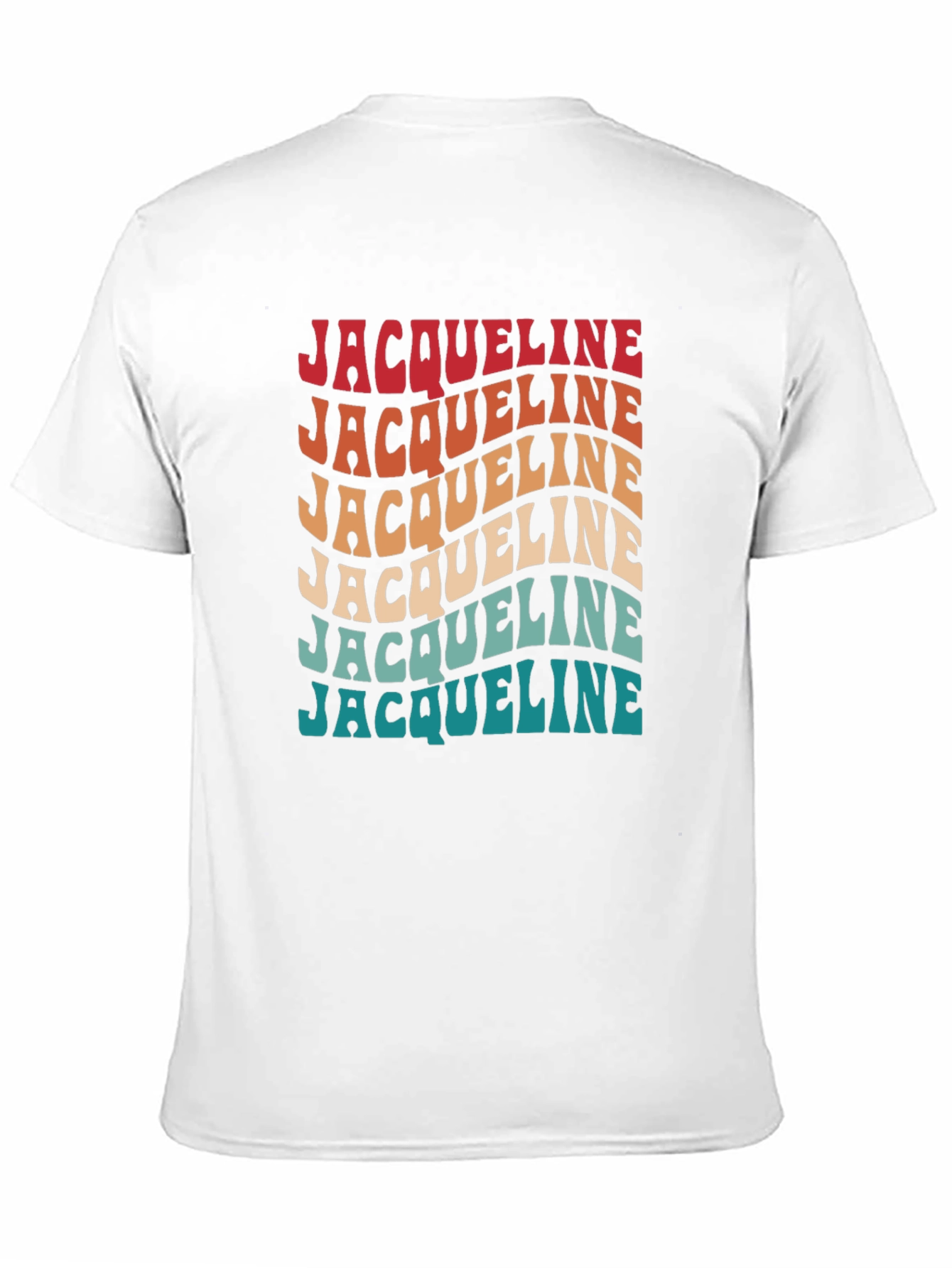 Jacqueline Retro Wavy Text T-Shirt