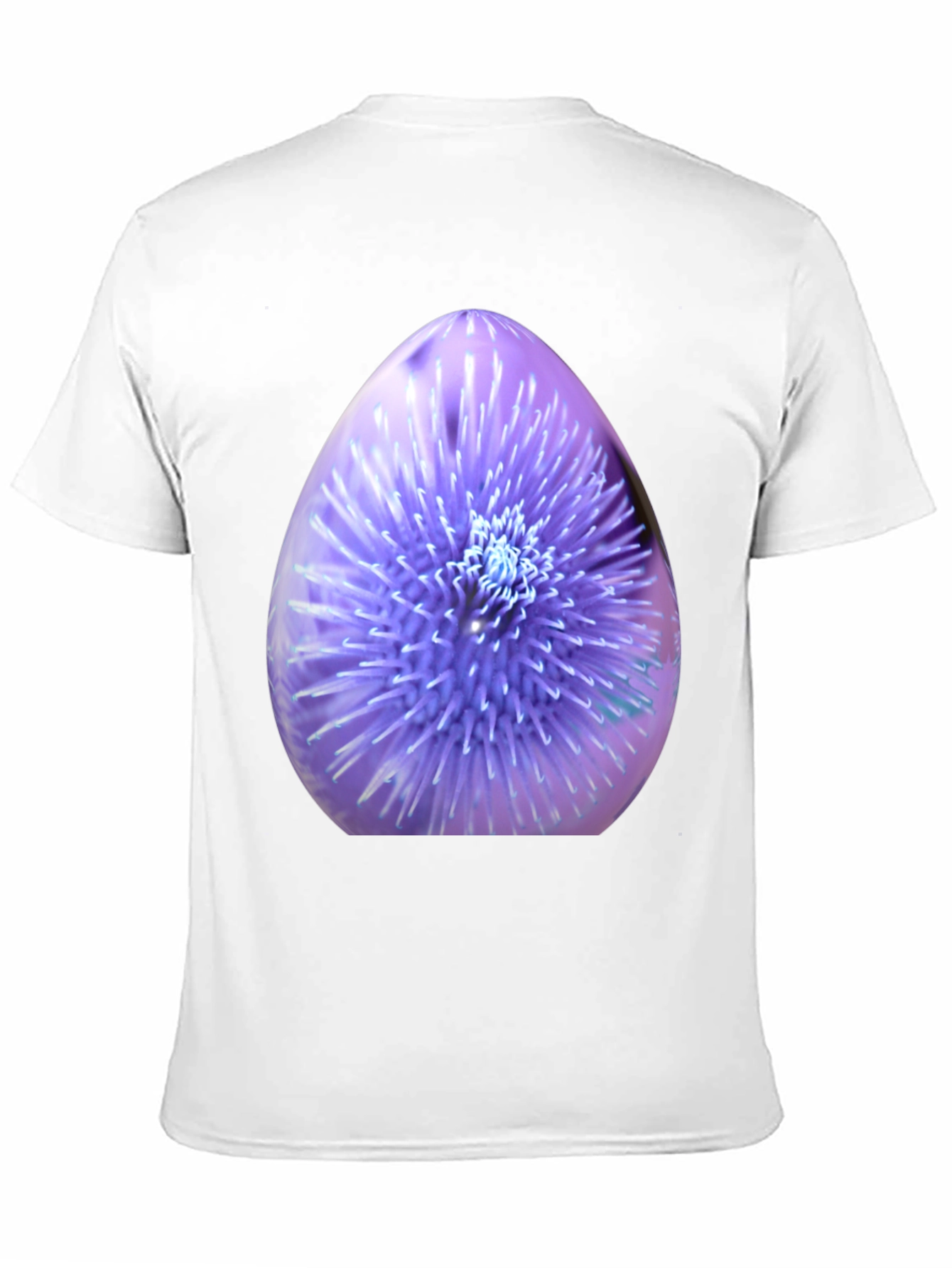 Thistle Print Black Crew Neck T-Shirt