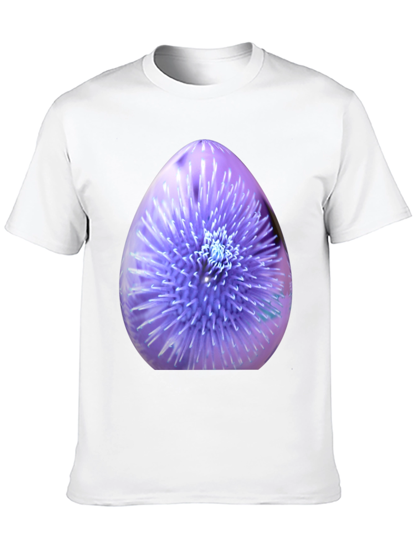 Thistle Print Black Crew Neck T-Shirt