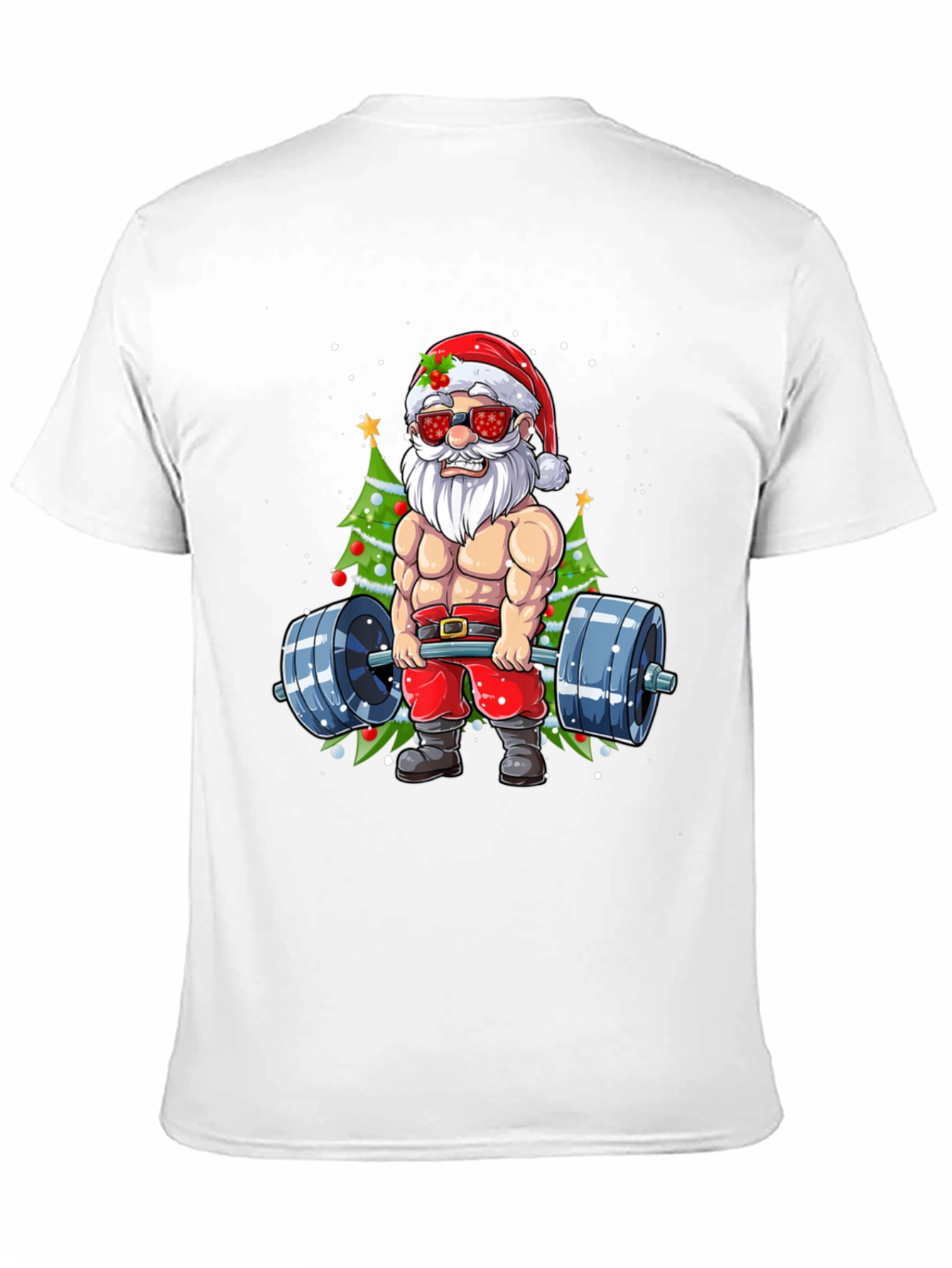 Santa Claus Gym Workout T-Shirt