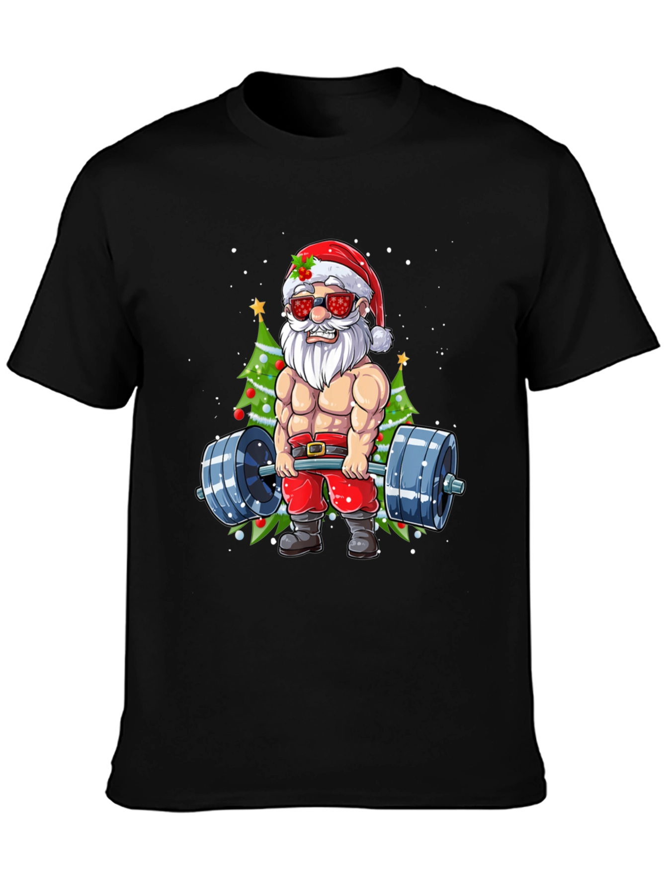 Santa Claus Gym Workout T-Shirt