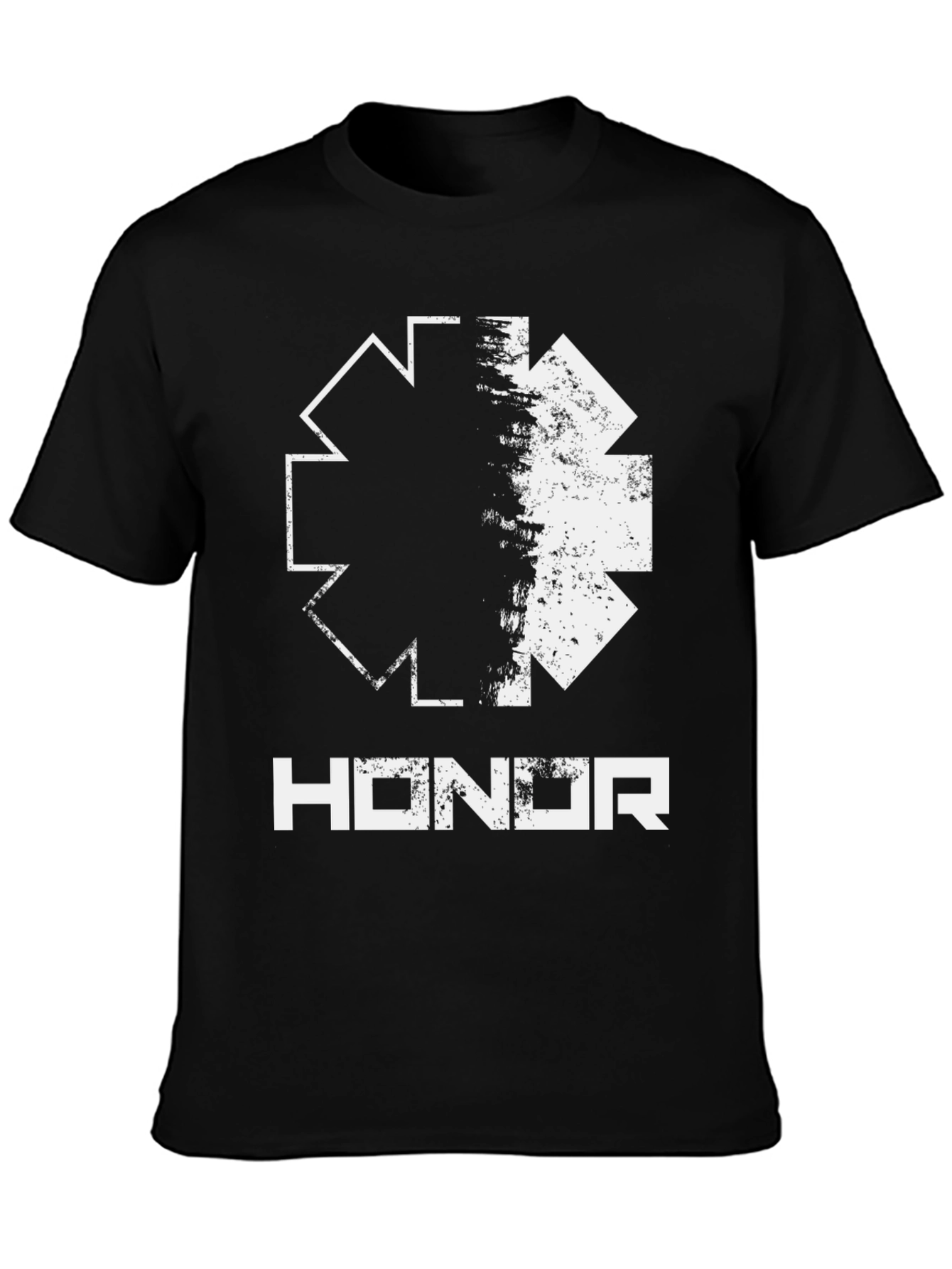 Honor Graphic Tee - Distressed Star Design