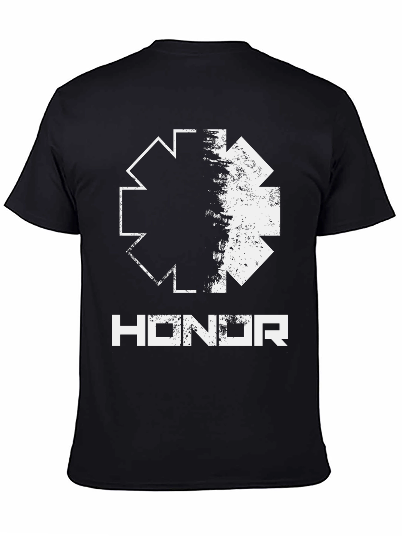Honor Graphic Tee - Distressed Star Design