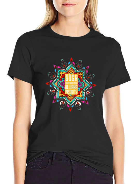 Yoga Body and Mind T-Shirt - Black