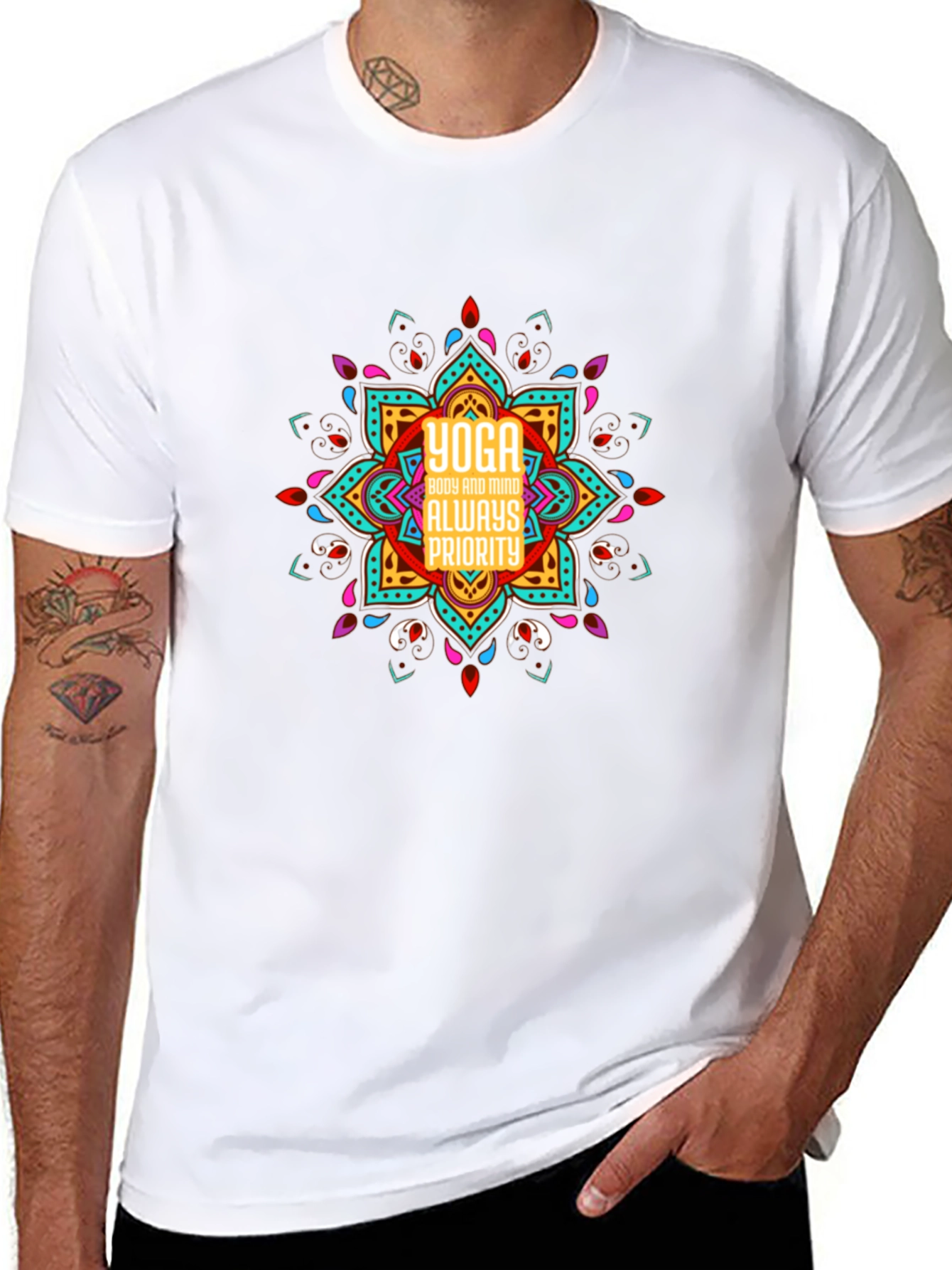 Yoga Body and Mind T-Shirt - Black