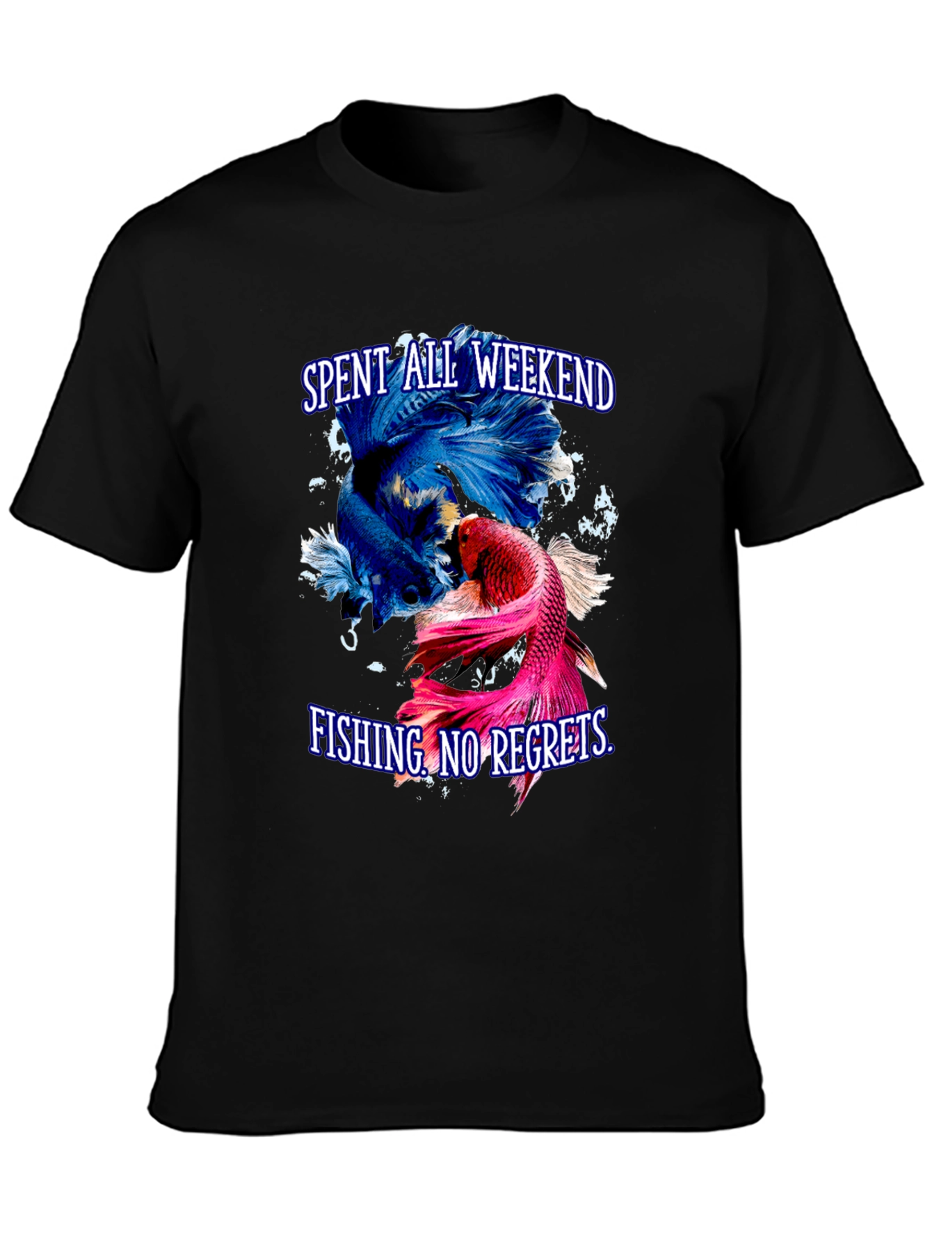 Fishing Weekend T-Shirt - No Regrets