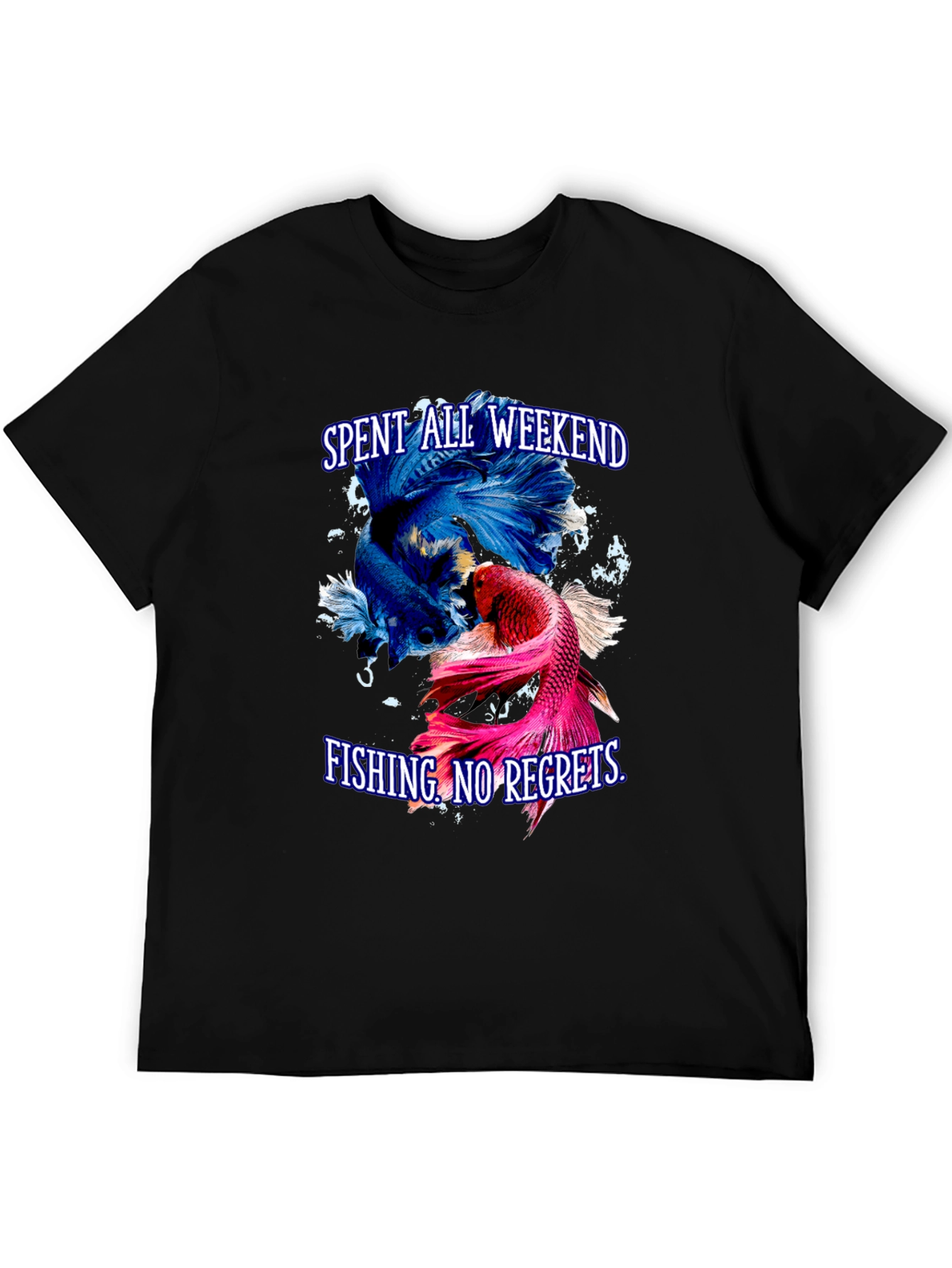 Fishing Weekend T-Shirt - No Regrets