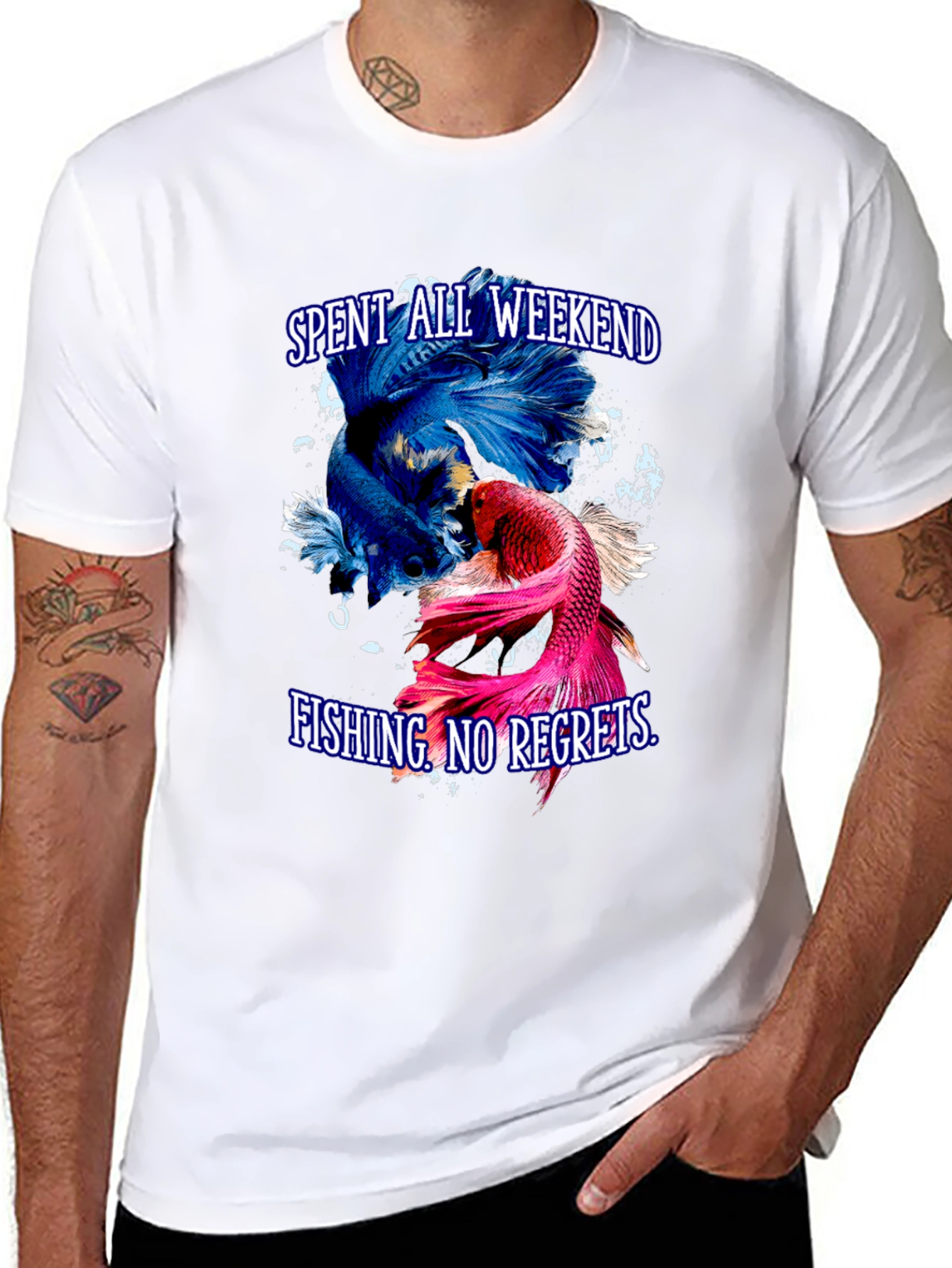 Fishing Weekend T-Shirt - No Regrets