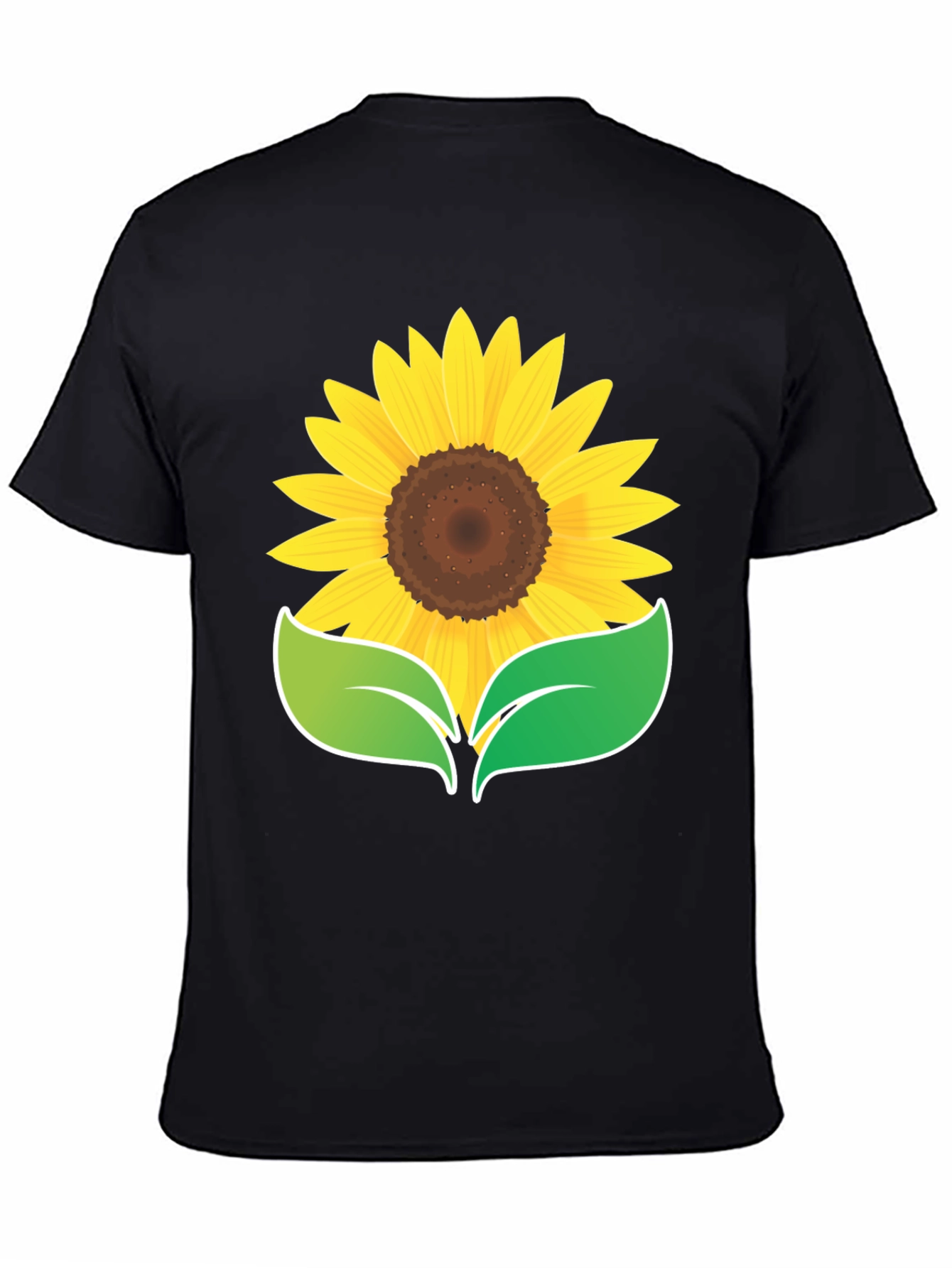 Sunflower Graphic Black T-Shirt