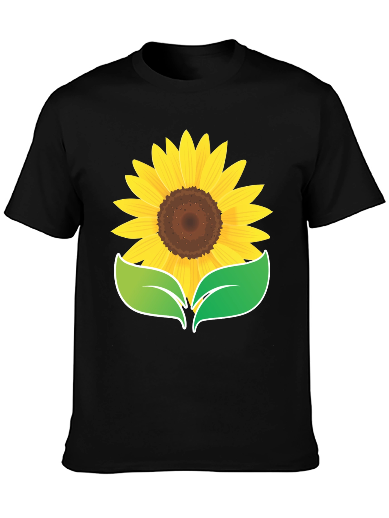 Sunflower Graphic Black T-Shirt