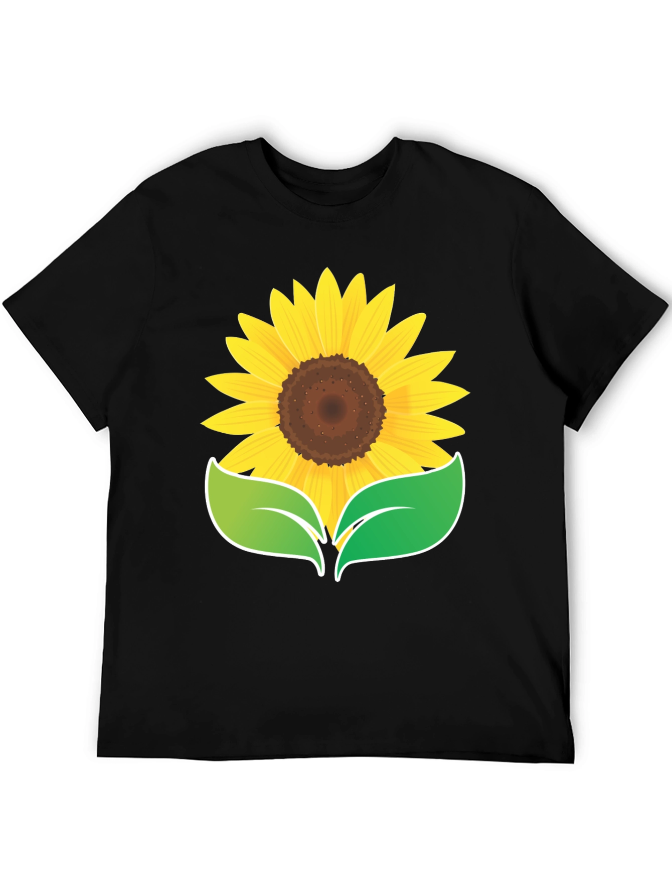 Sunflower Graphic Black T-Shirt