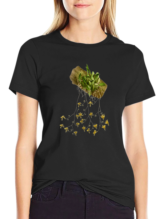 Botanical Print T-Shirt - Unique Plant Design