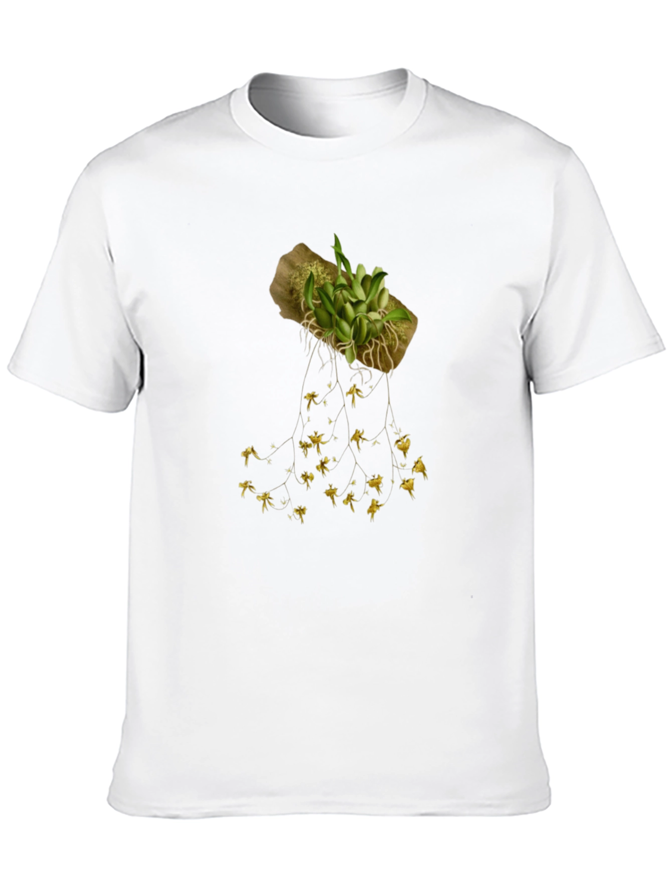 Botanical Print T-Shirt - Unique Plant Design