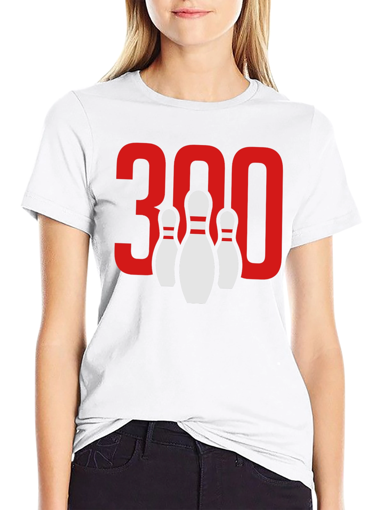 Bowling 300 Score Black T-Shirt