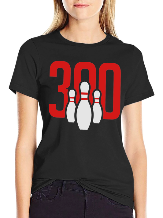 Bowling 300 Score Black T-Shirt