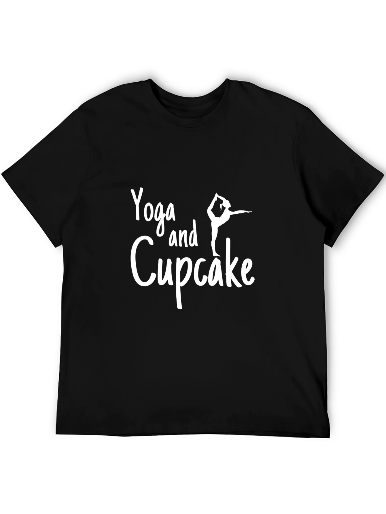 Yoga and Cupcake Graphic T-Shirt - Unisex