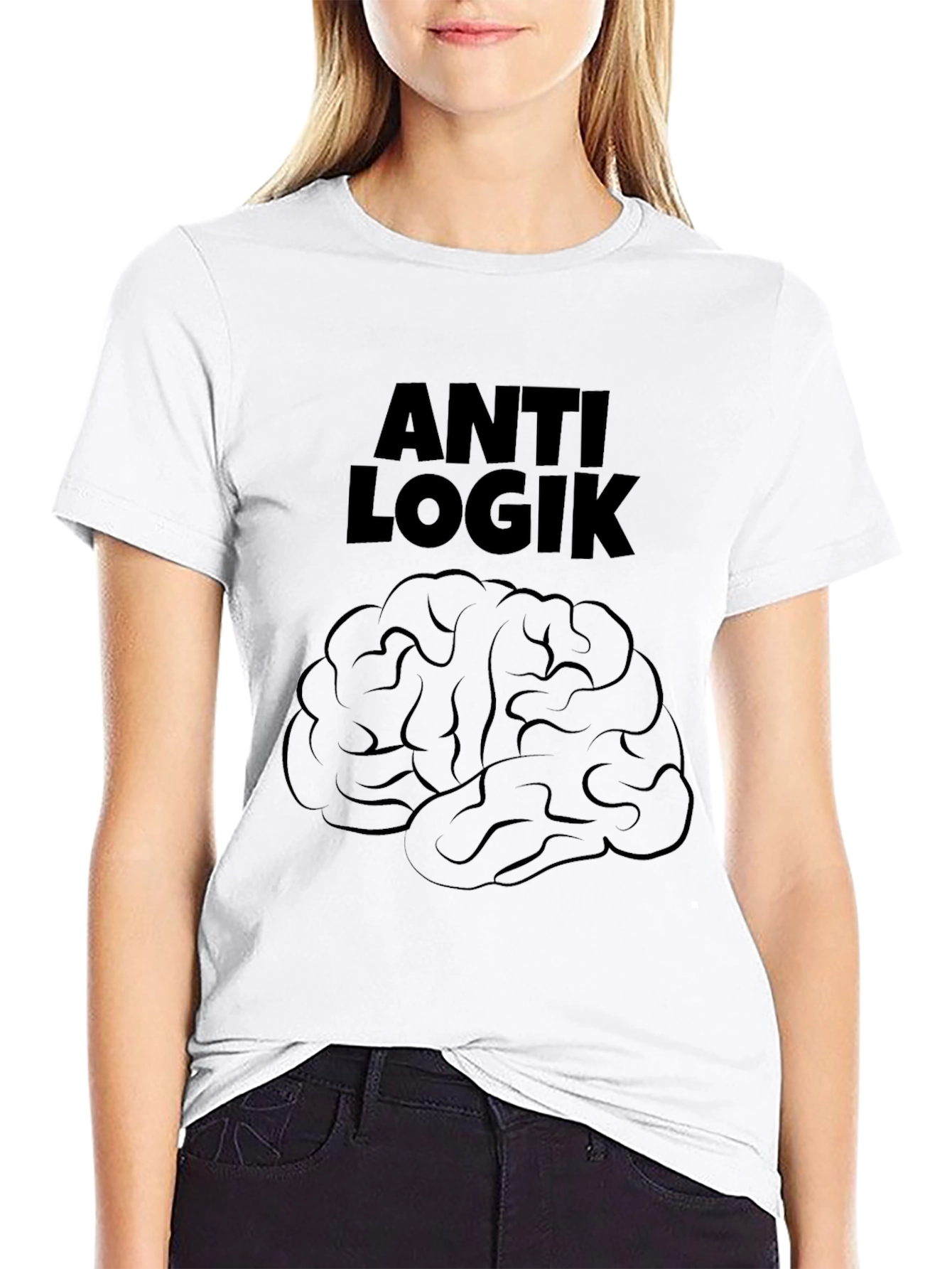 Anti Logik Brain T-Shirt - Black Graphic Tee