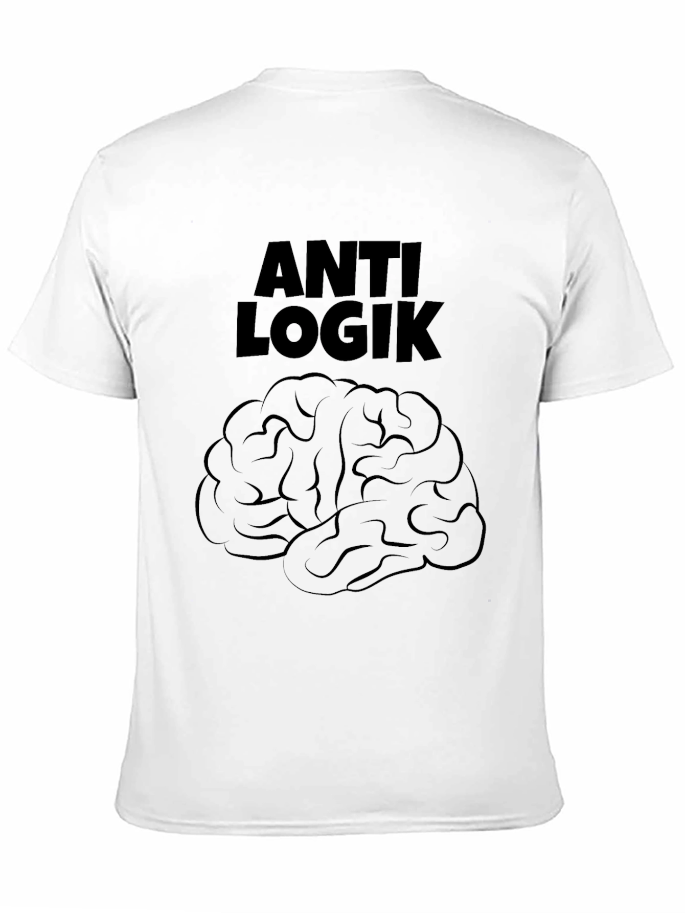 Anti Logik Brain T-Shirt - Black Graphic Tee
