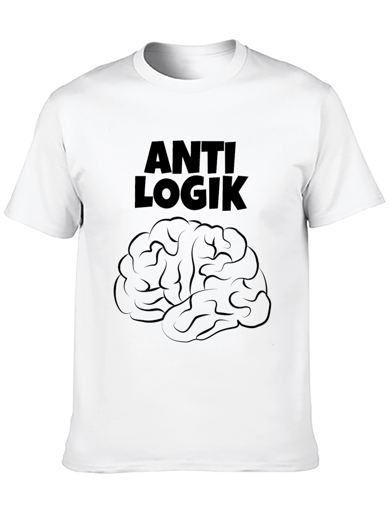 Anti Logik Brain T-Shirt - Black Graphic Tee
