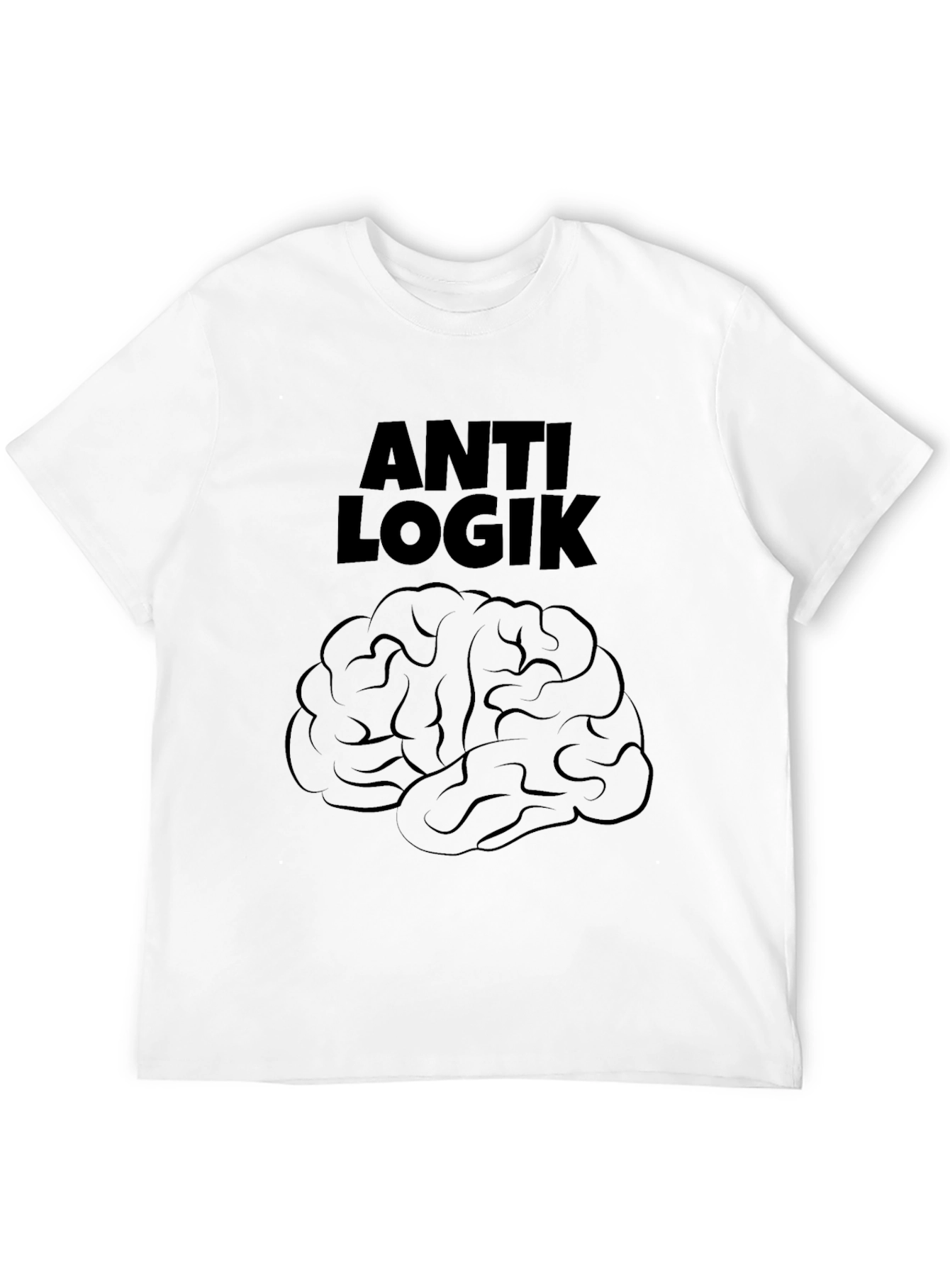 Anti Logik Brain T-Shirt - Black Graphic Tee