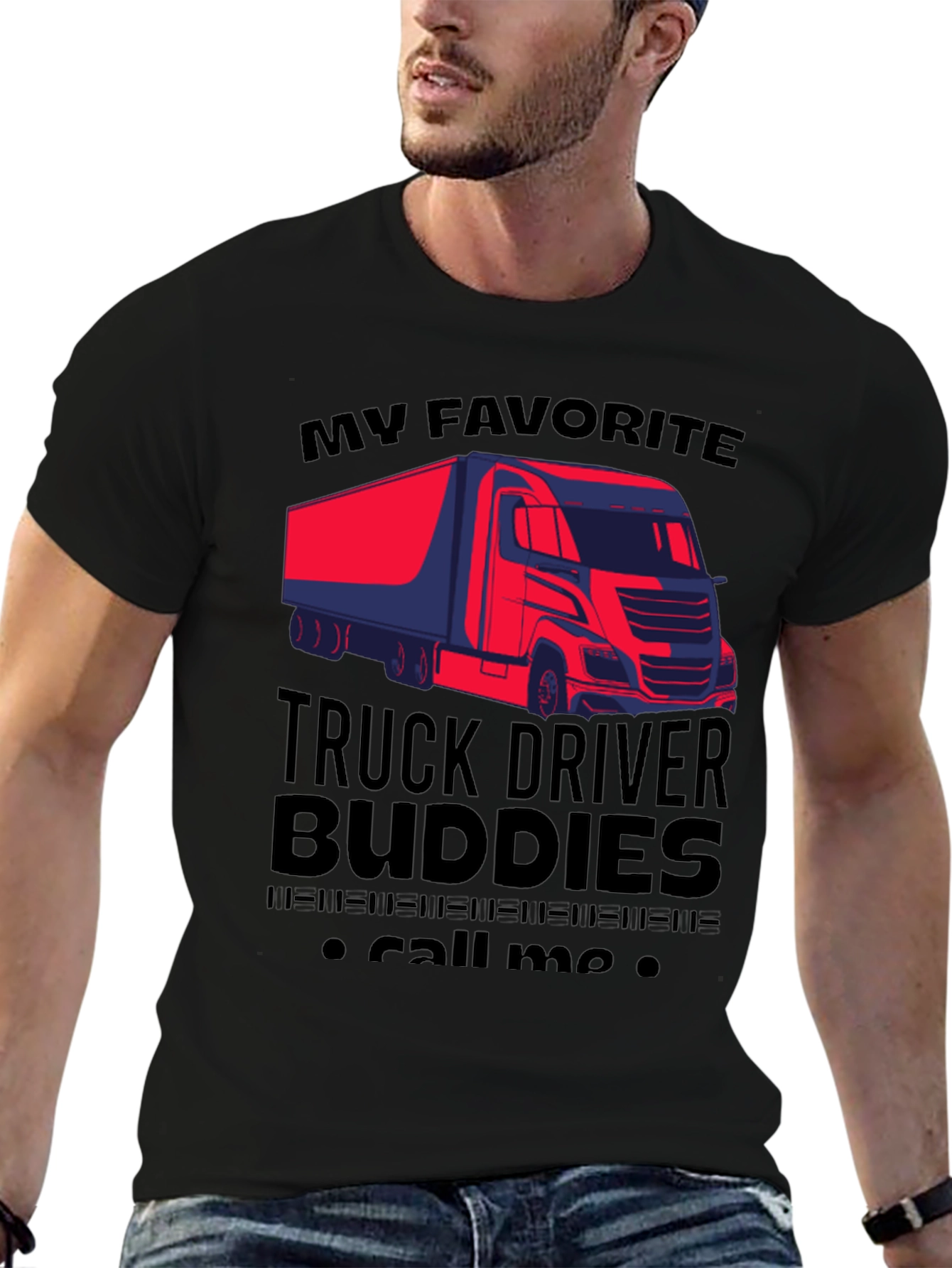 Truck Driver Buddies Graphic T-Shirt