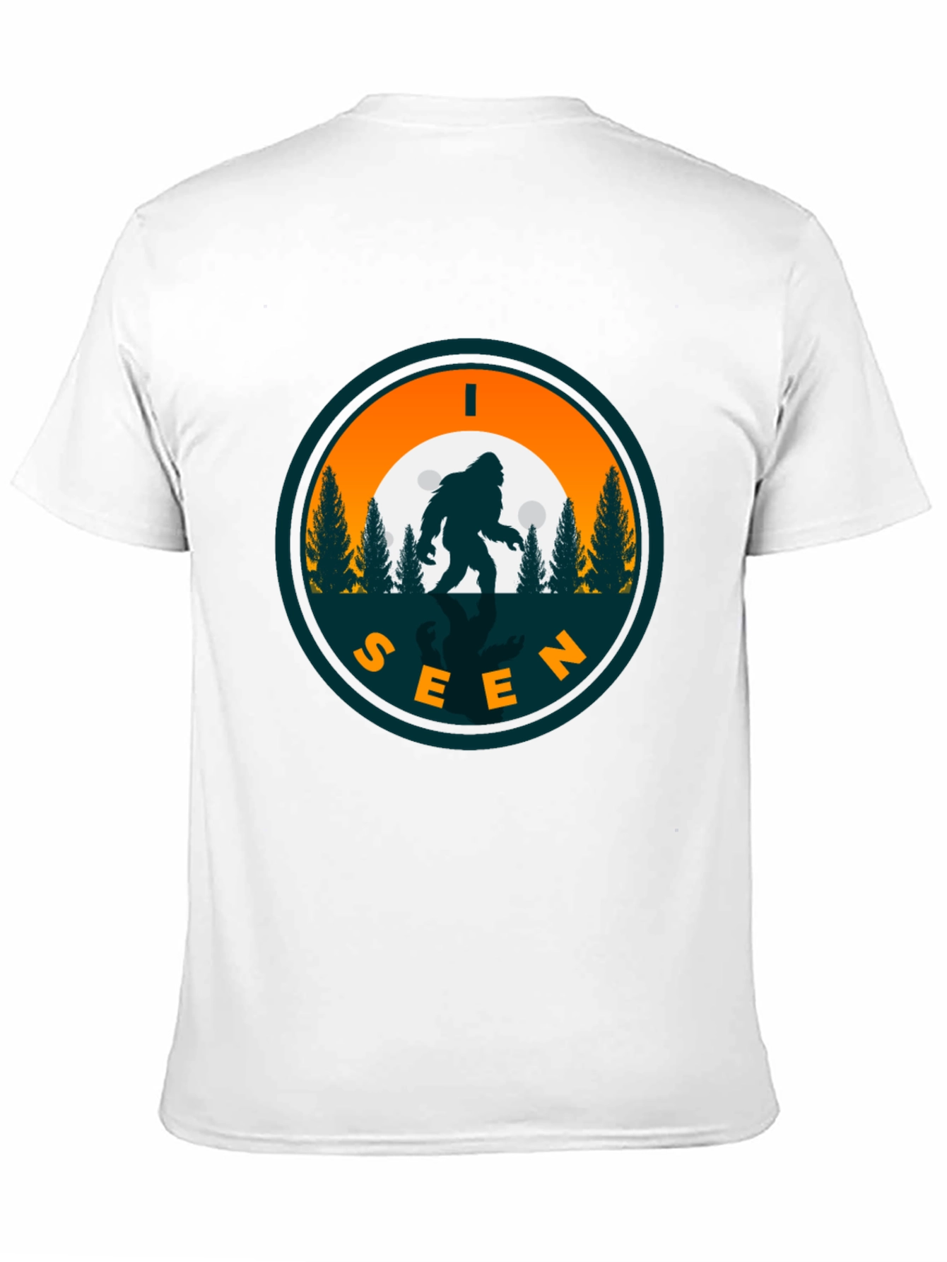I Seen Sasquatch Black Graphic T-Shirt